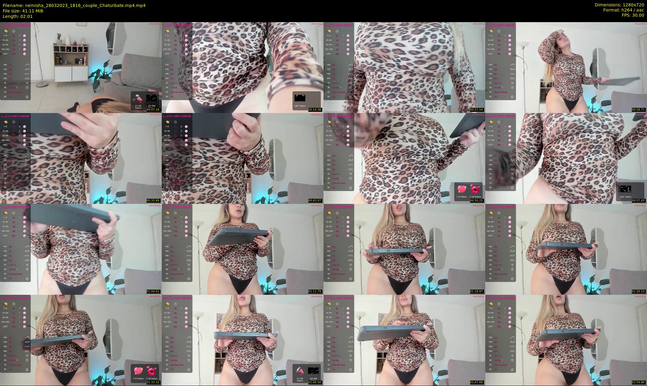 nemisha — 3 minute Chaturbate female cam show recording, 720p, Mar 28, 2023
