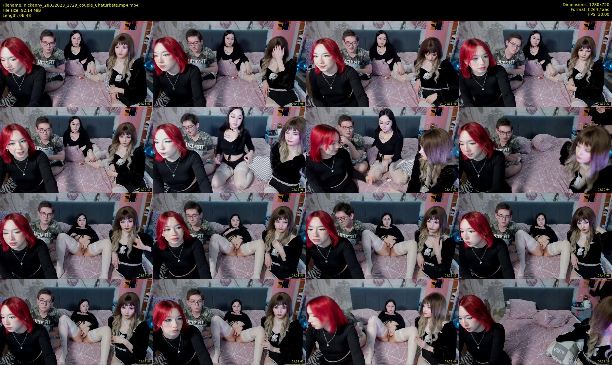 nickanny — 7 minute Chaturbate couple cam show recording, 720p, Mar 28, 2023