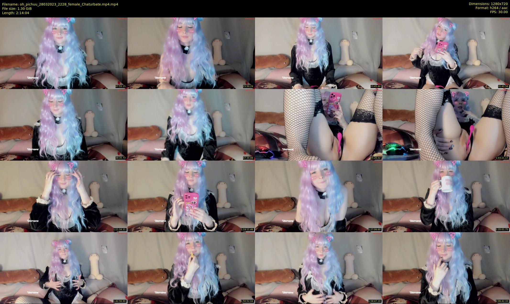 oh_pichuu — 135 minute Chaturbate female cam show recording, 720p, Mar 28, 2023