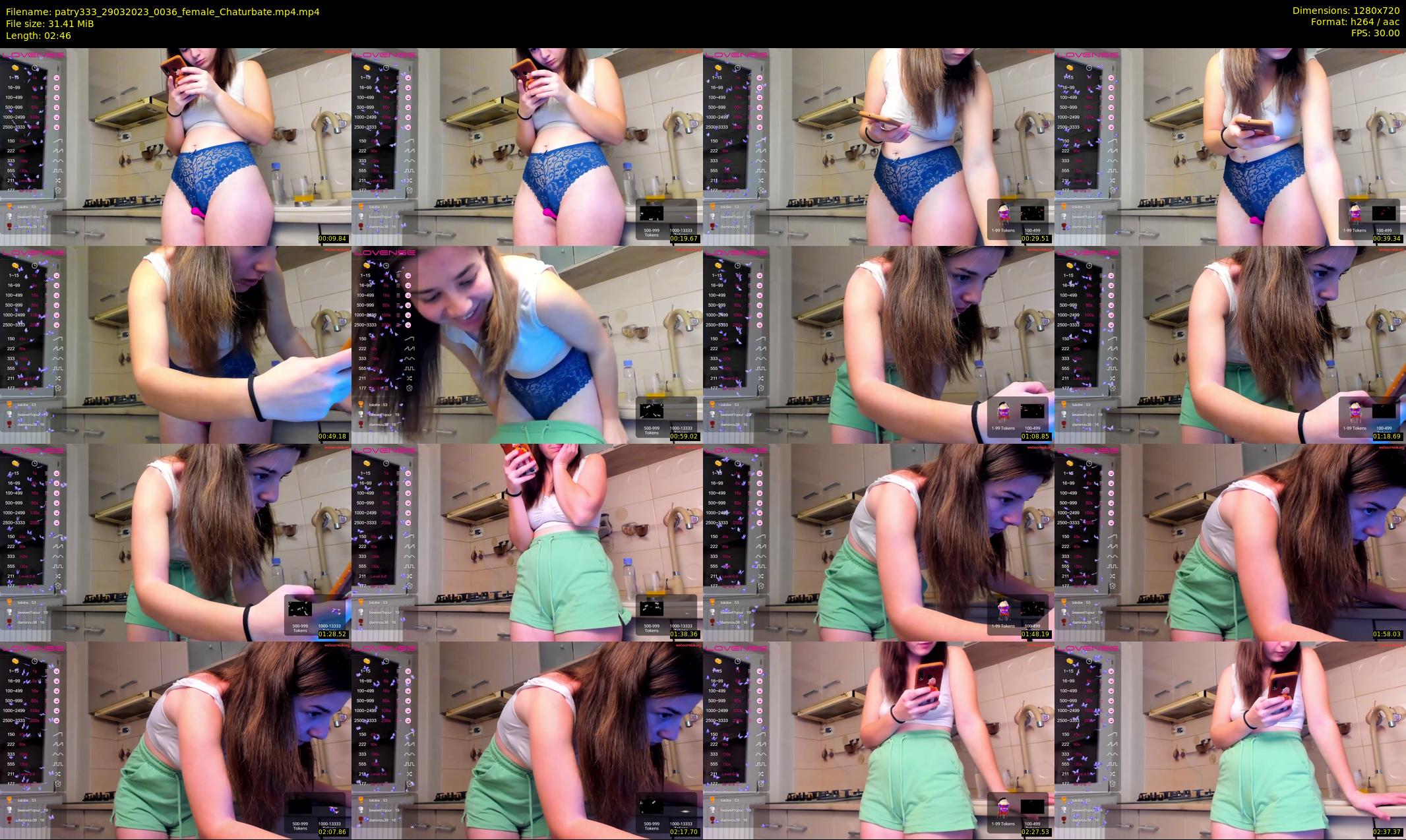 patry333 — 3 minute Chaturbate female cam show recording, 720p, Mar 29, 2023