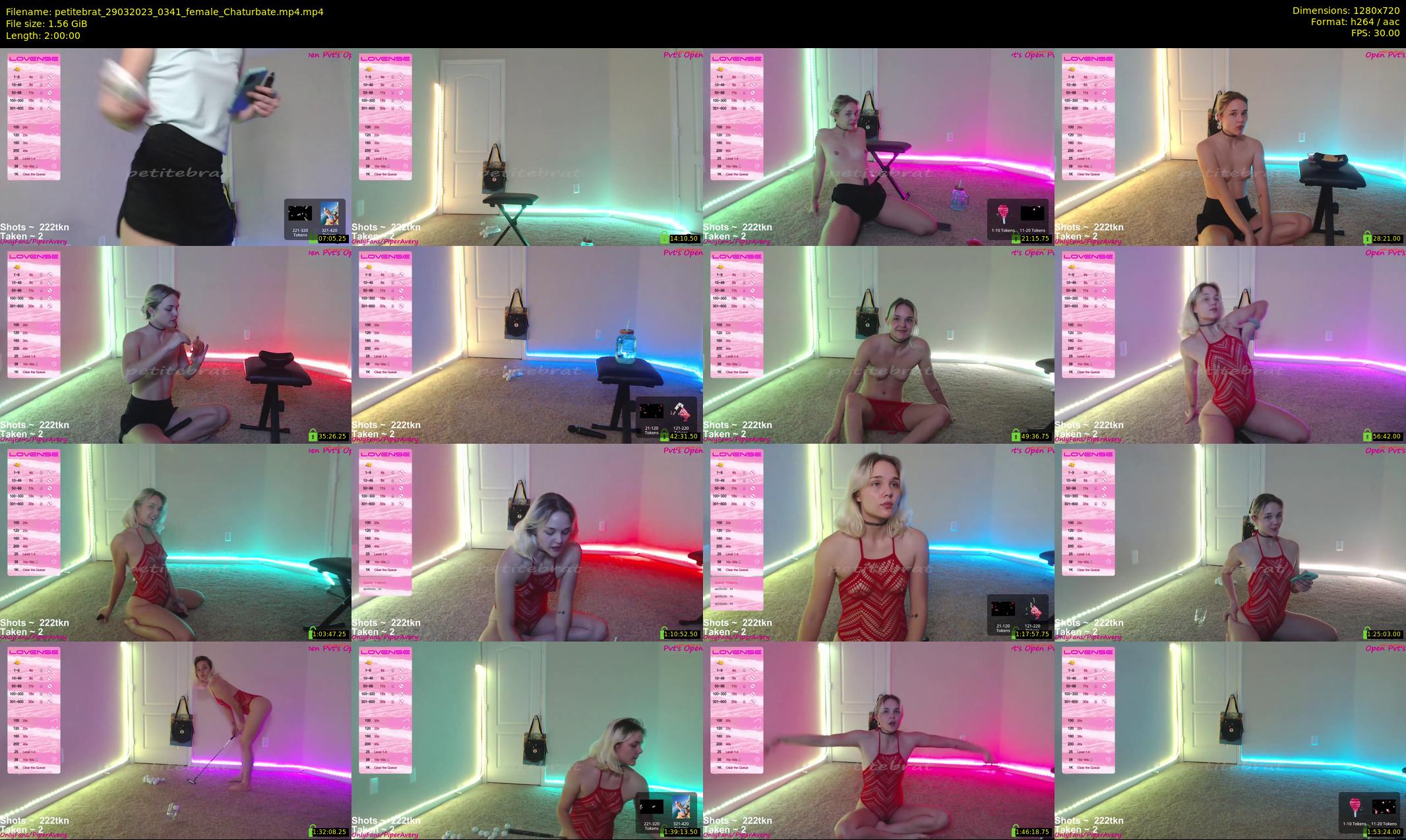 petitebrat — 120 minute Chaturbate female cam show recording, 720p, Mar 29, 2023