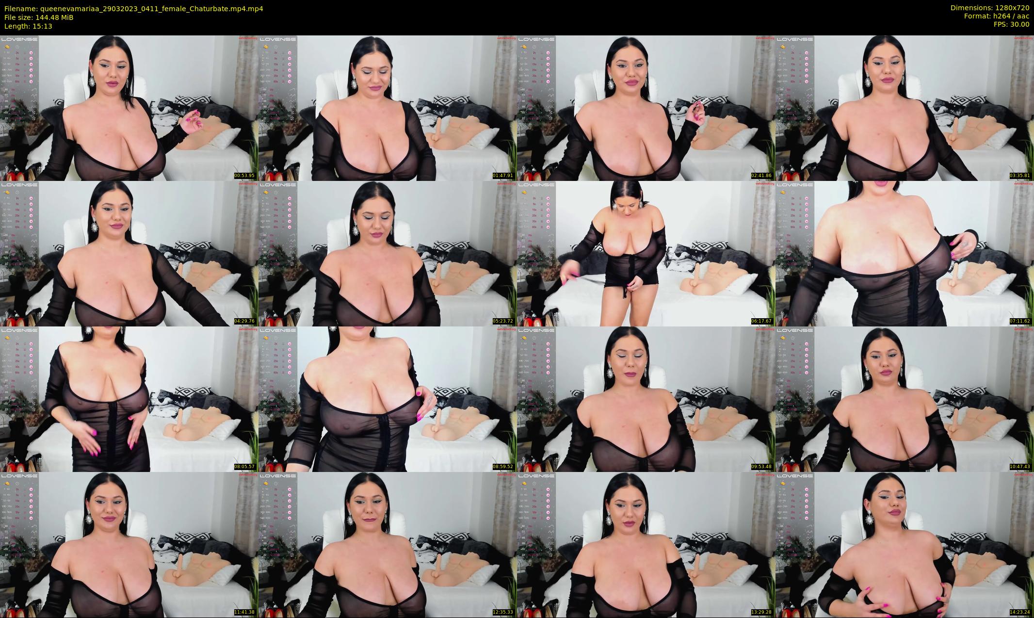 queenevamariaa — 16 minute Chaturbate female cam show recording, 720p, Mar 29, 2023