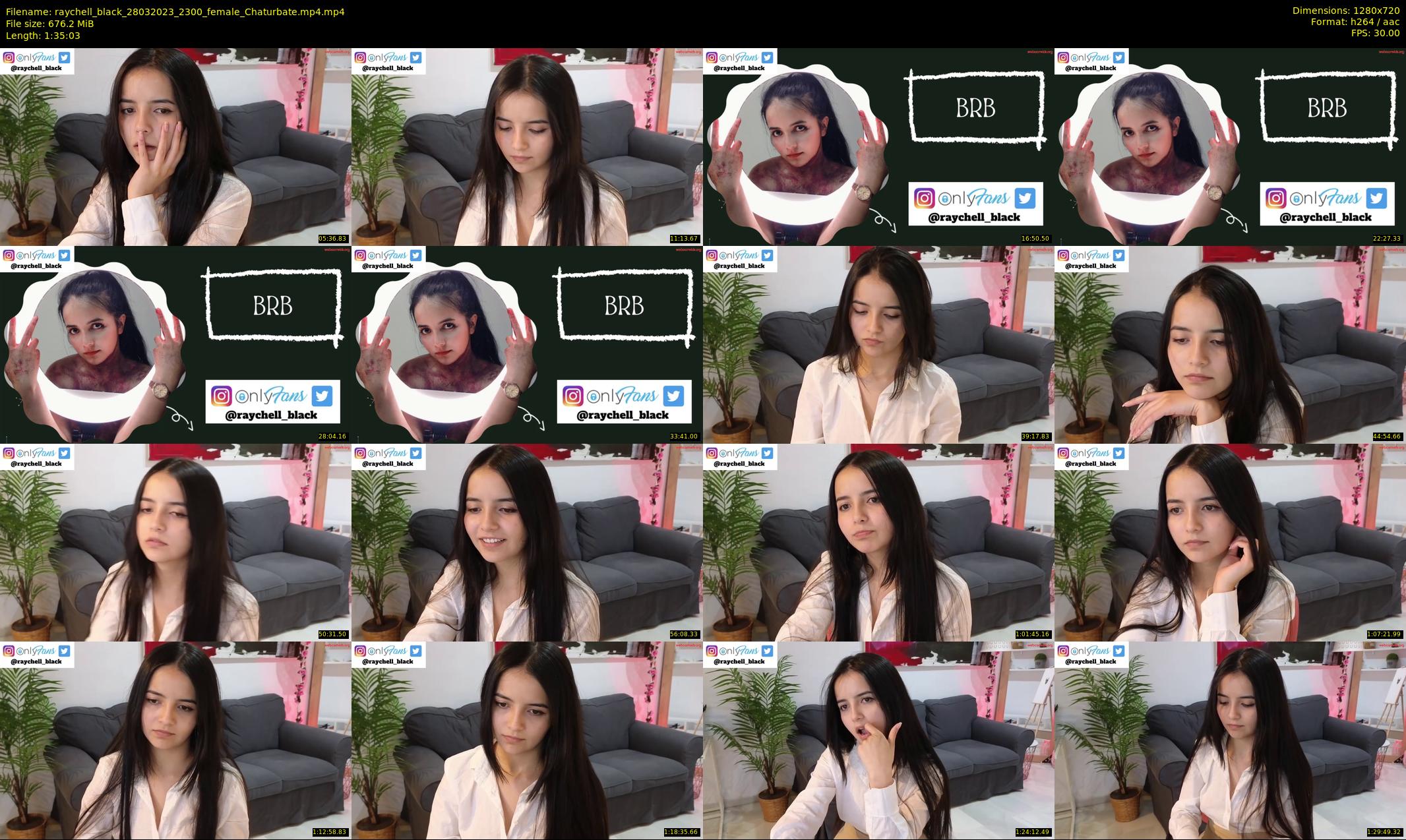 raychell_black — 96 minute Chaturbate female cam show recording, 720p, Mar 28, 2023