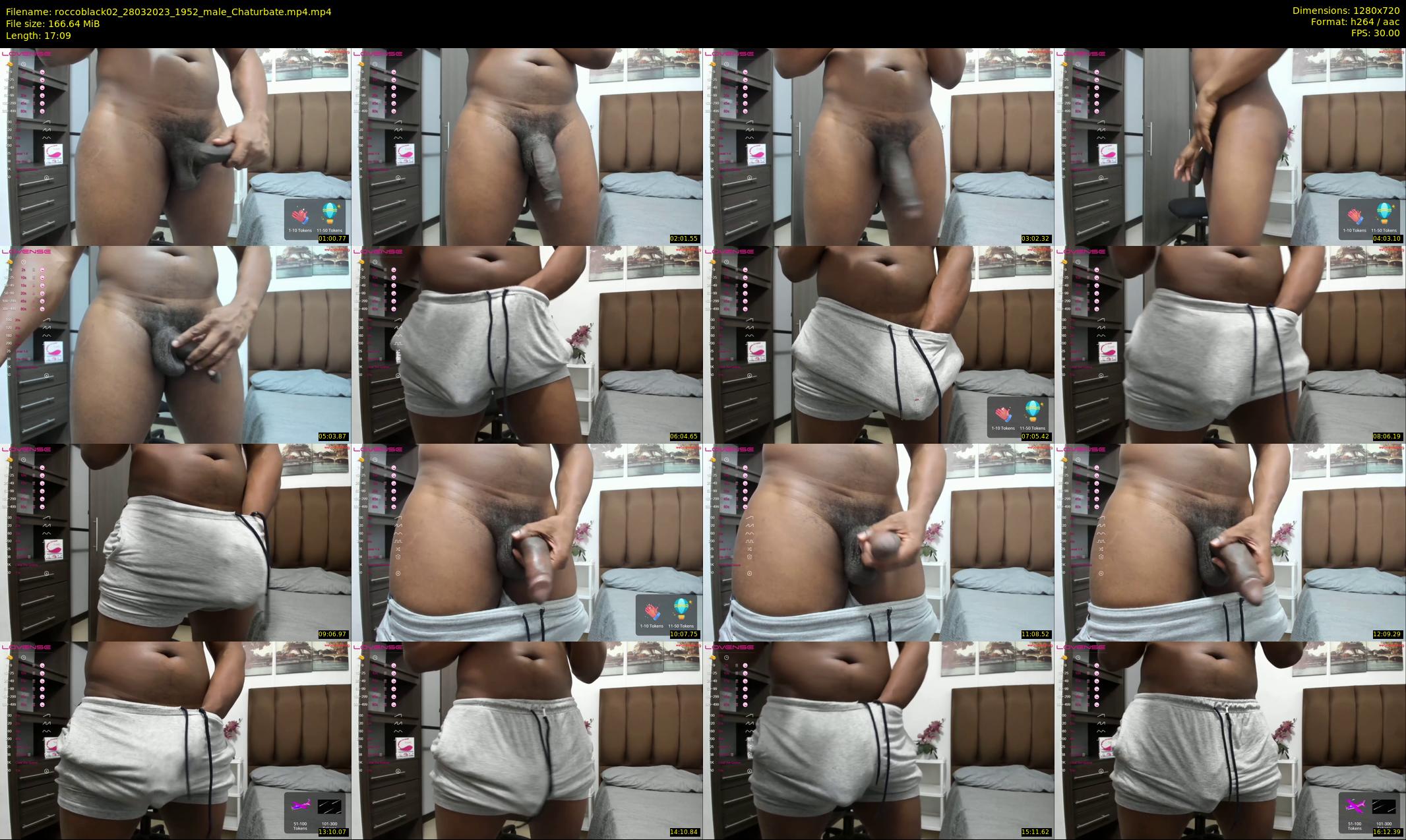 roccoblack02 — 18 minute Chaturbate male cam show recording, 720p, Mar 28, 2023