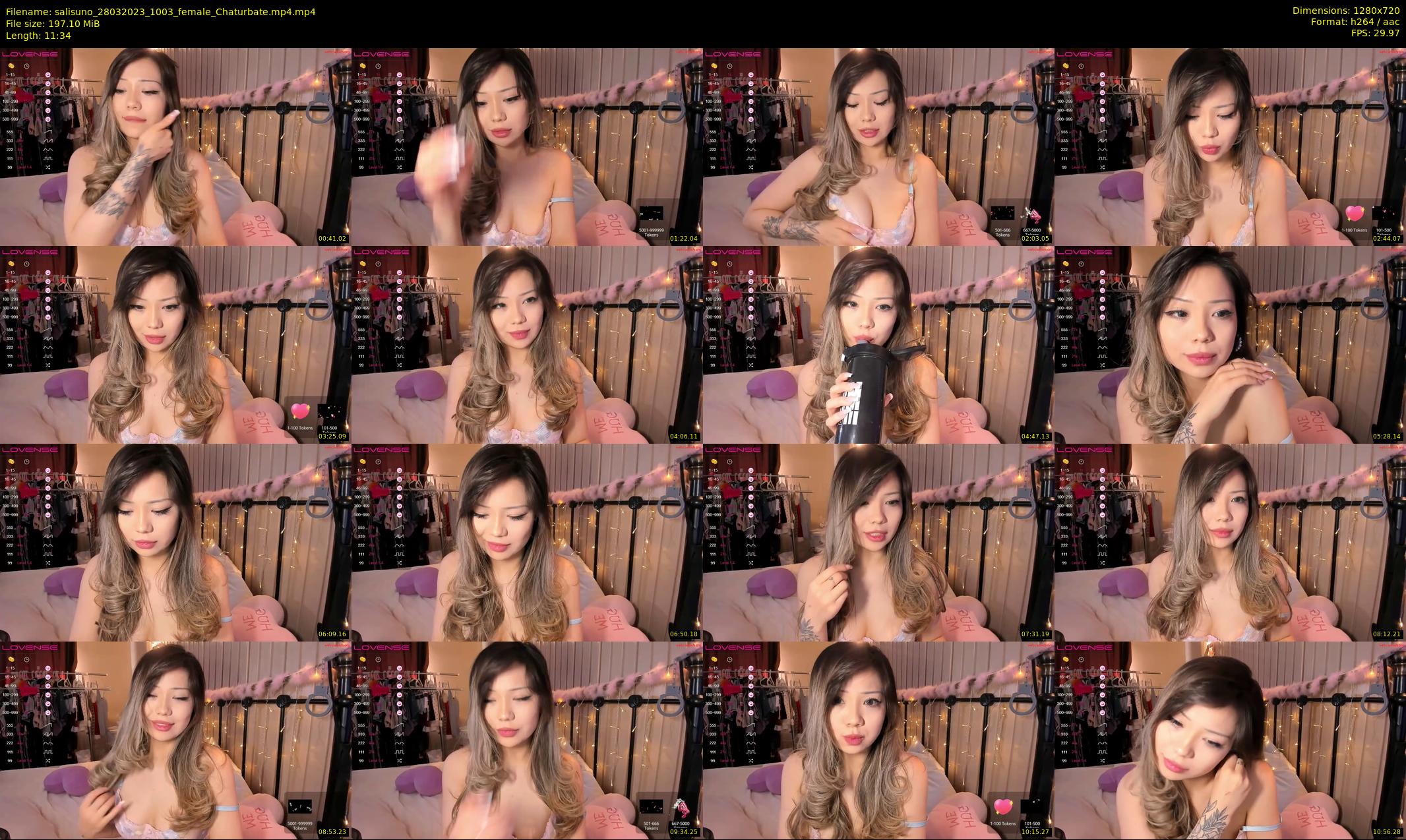 salisuno — 12 minute Chaturbate female cam show recording, 720p, Mar 28, 2023