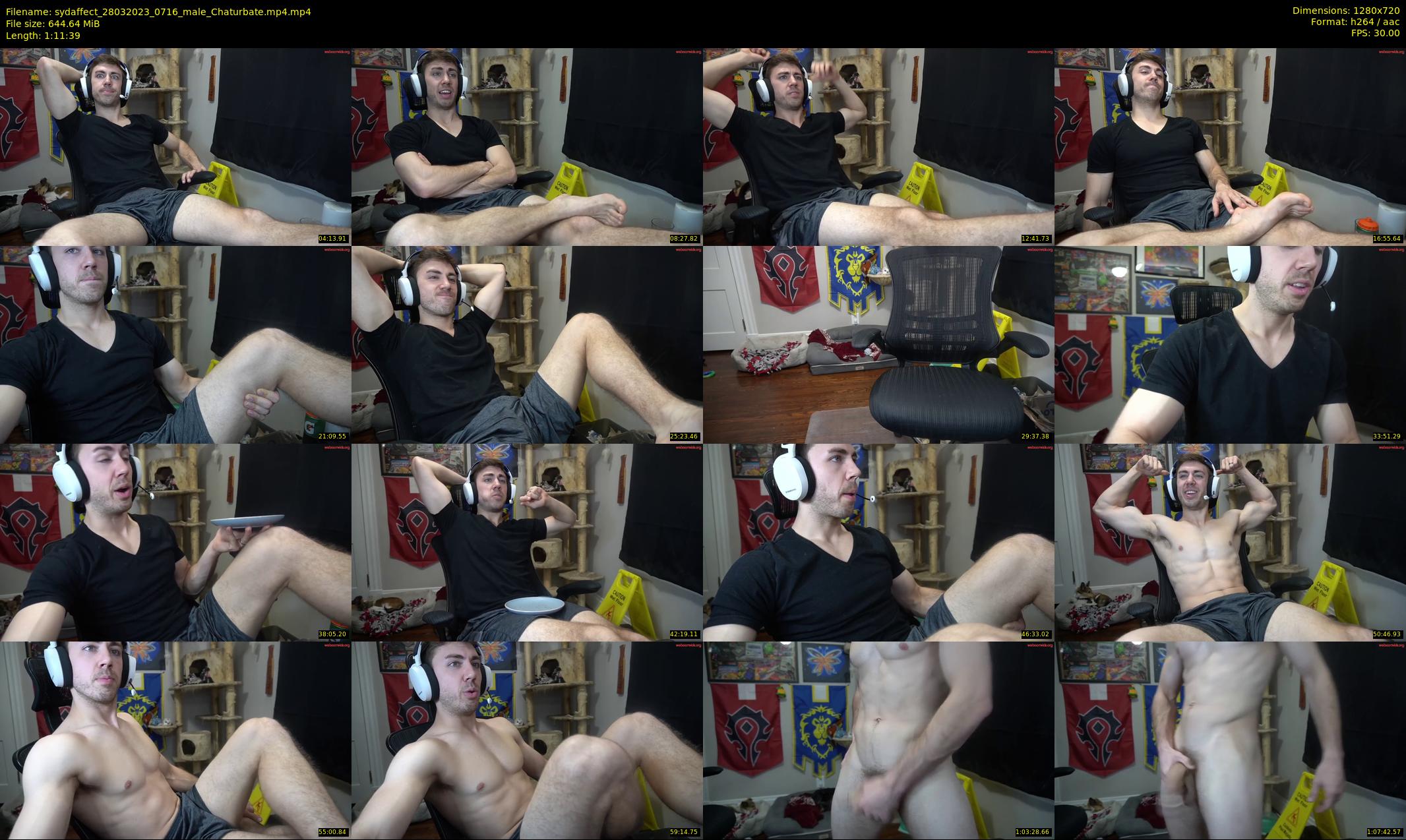 sydaffect — 72 minute Chaturbate male cam show recording, 720p, Mar 28, 2023