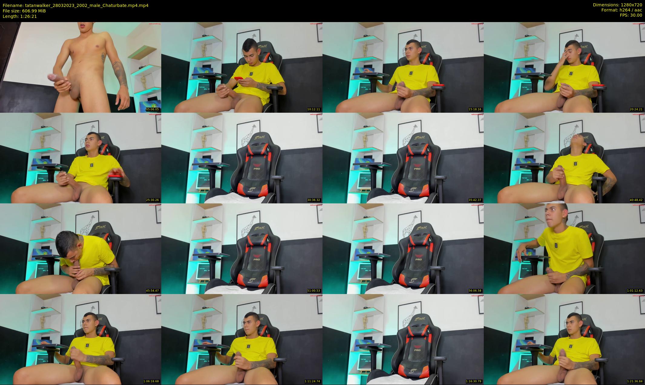 tatanwalker — 87 minute Chaturbate male cam show recording, 720p, Mar 28, 2023