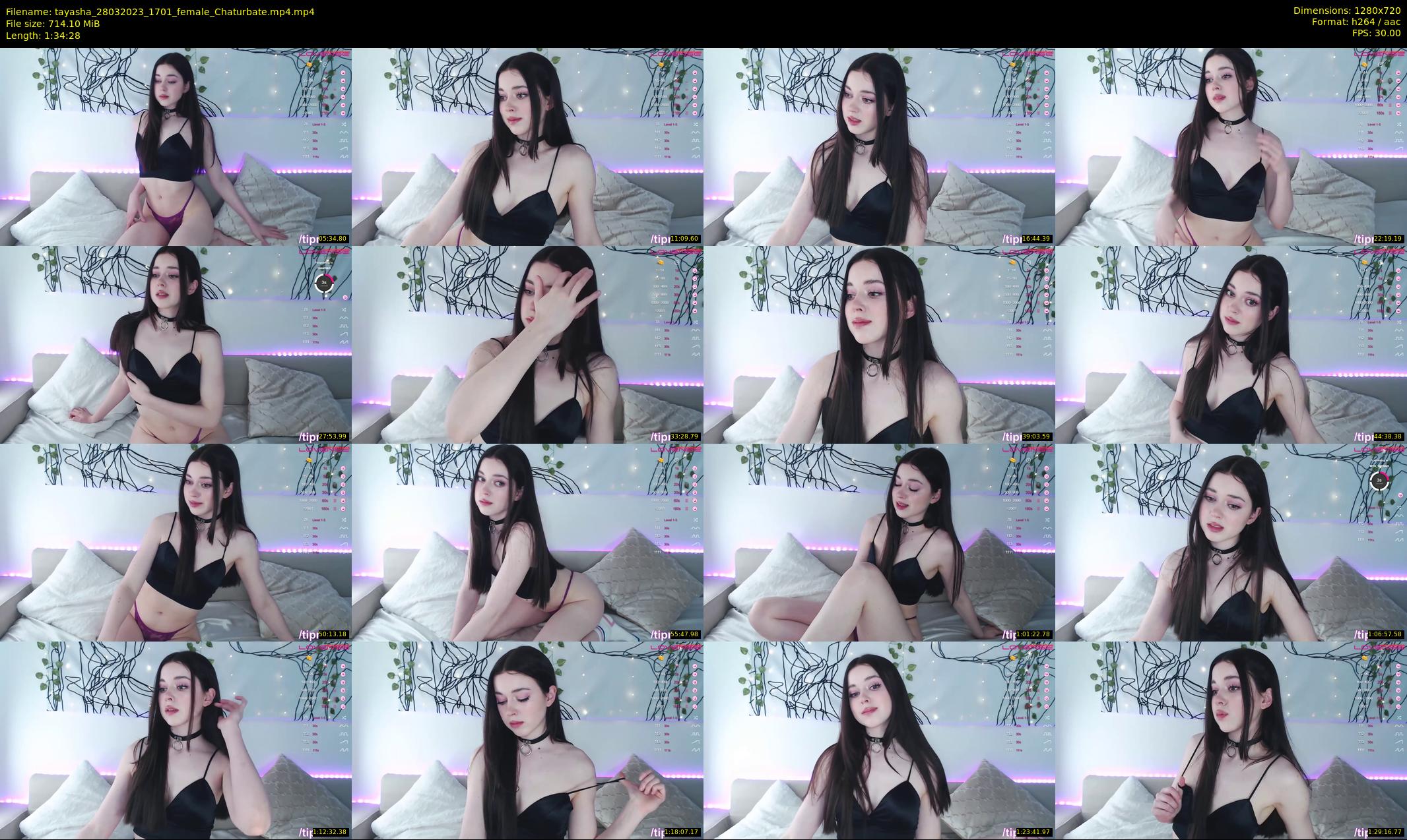 tayasha — 95 minute Chaturbate female cam show recording, 720p, Mar 28, 2023