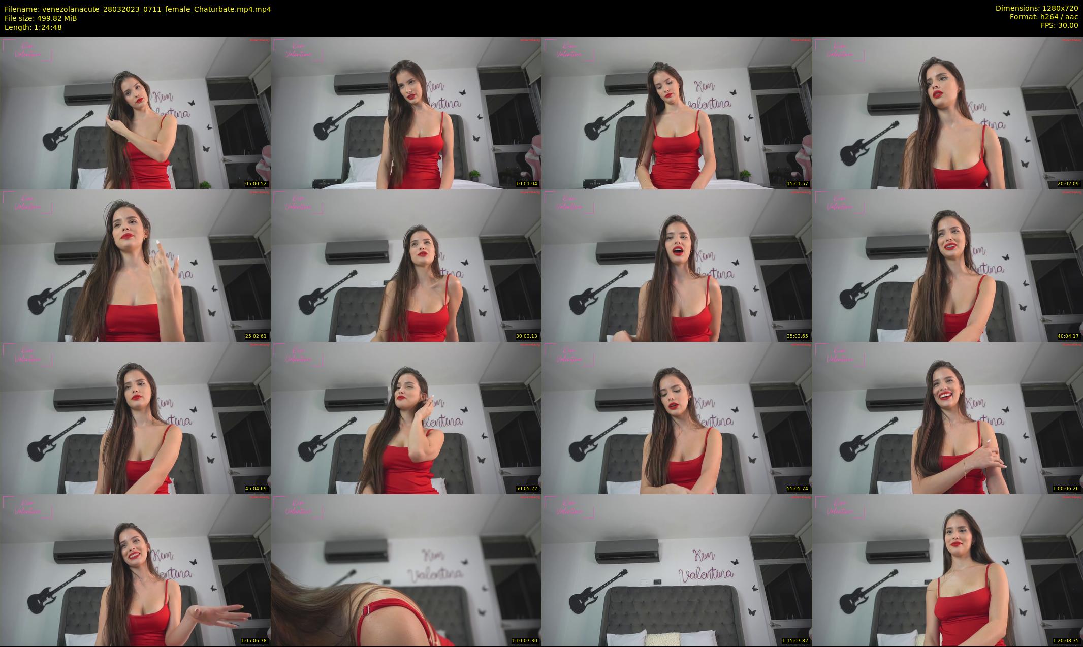 venezolanacute — 85 minute Chaturbate female cam show recording, 720p, Mar 28, 2023