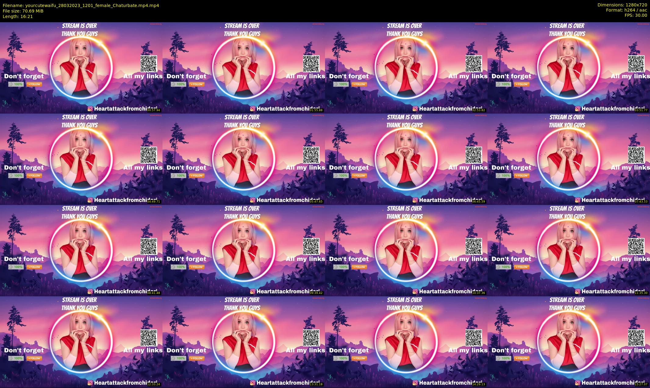 yourcutewaifu — 17 minute Chaturbate female cam show recording, 720p, Mar 28, 2023