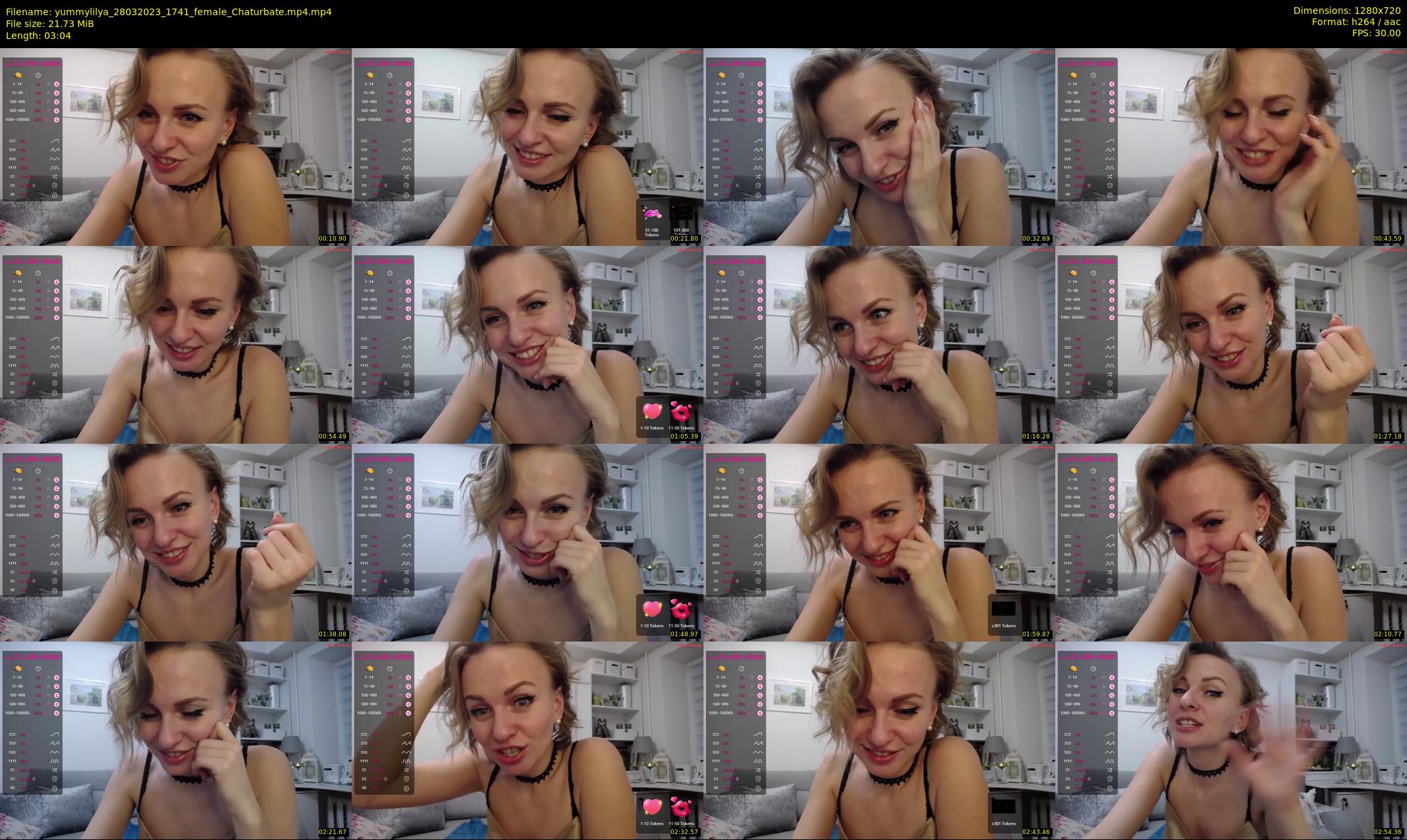 yummylilya — 4 minute Chaturbate female cam show recording, 720p, Mar 28, 2023