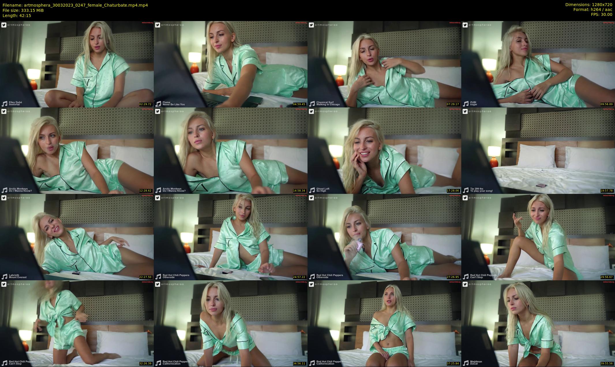 artmosphera — 43 minute Chaturbate female cam show recording, 720p, Mar 30, 2023