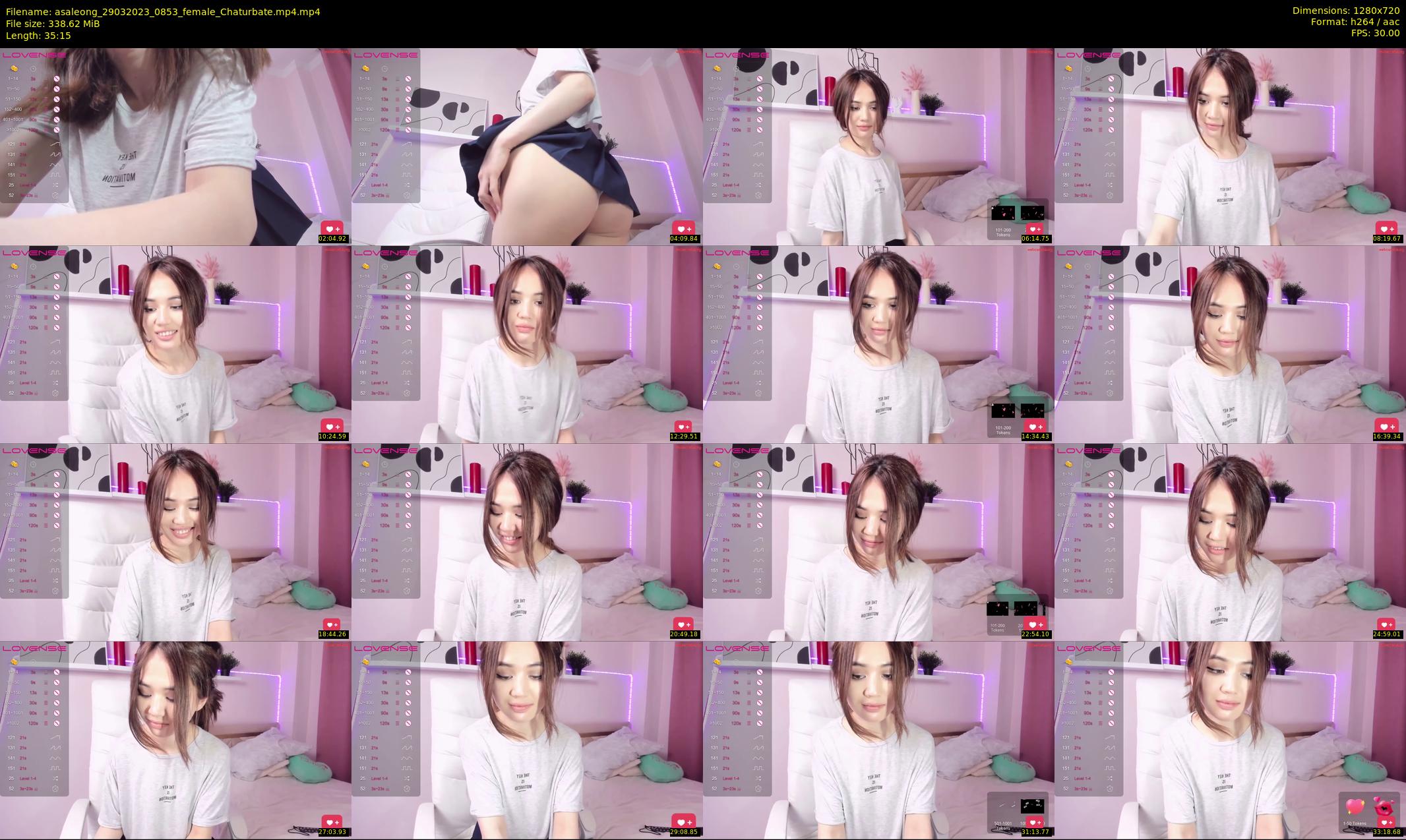 asaleong — 36 minute Chaturbate female cam show recording, 720p, Mar 29, 2023