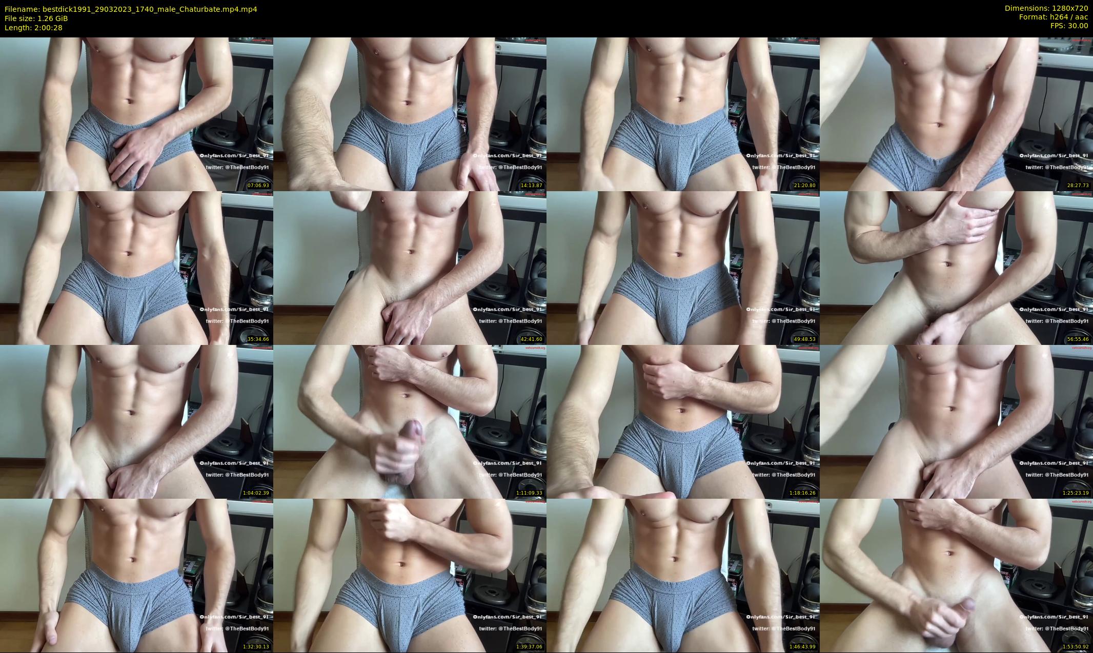 bestdick1991 — 121 minute Chaturbate male cam show recording, 720p, Mar 29, 2023