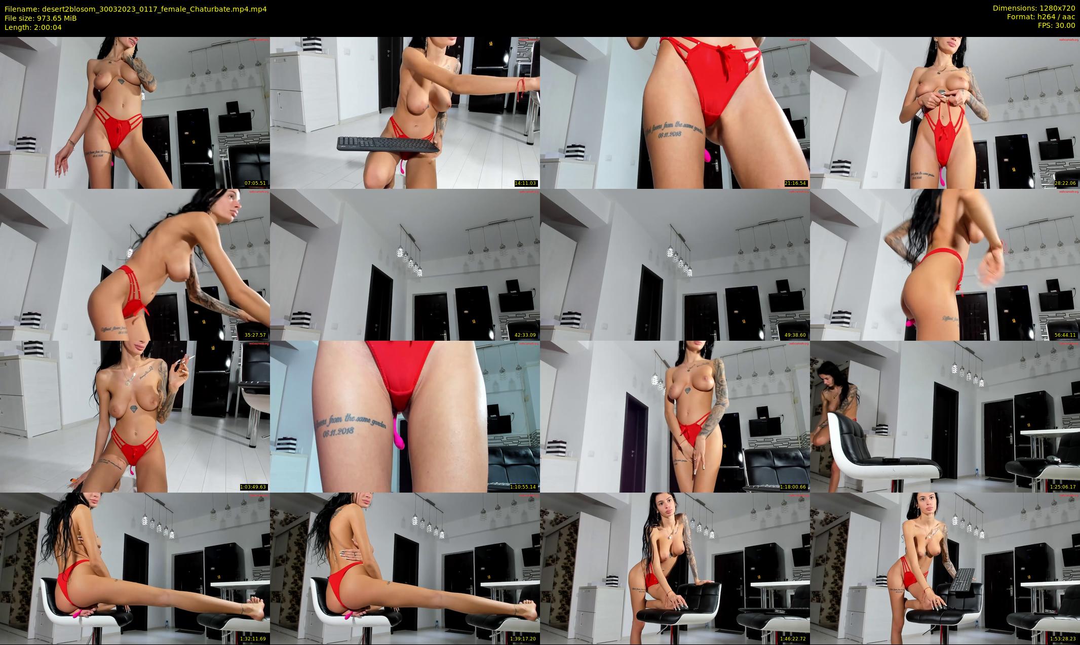 desert2blosom — 121 minute Chaturbate female cam show recording, 720p, Mar 30, 2023