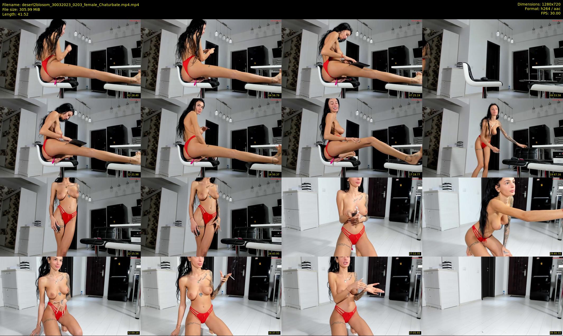desert2blosom — 42 minute Chaturbate female cam show recording, 720p, Mar 30, 2023