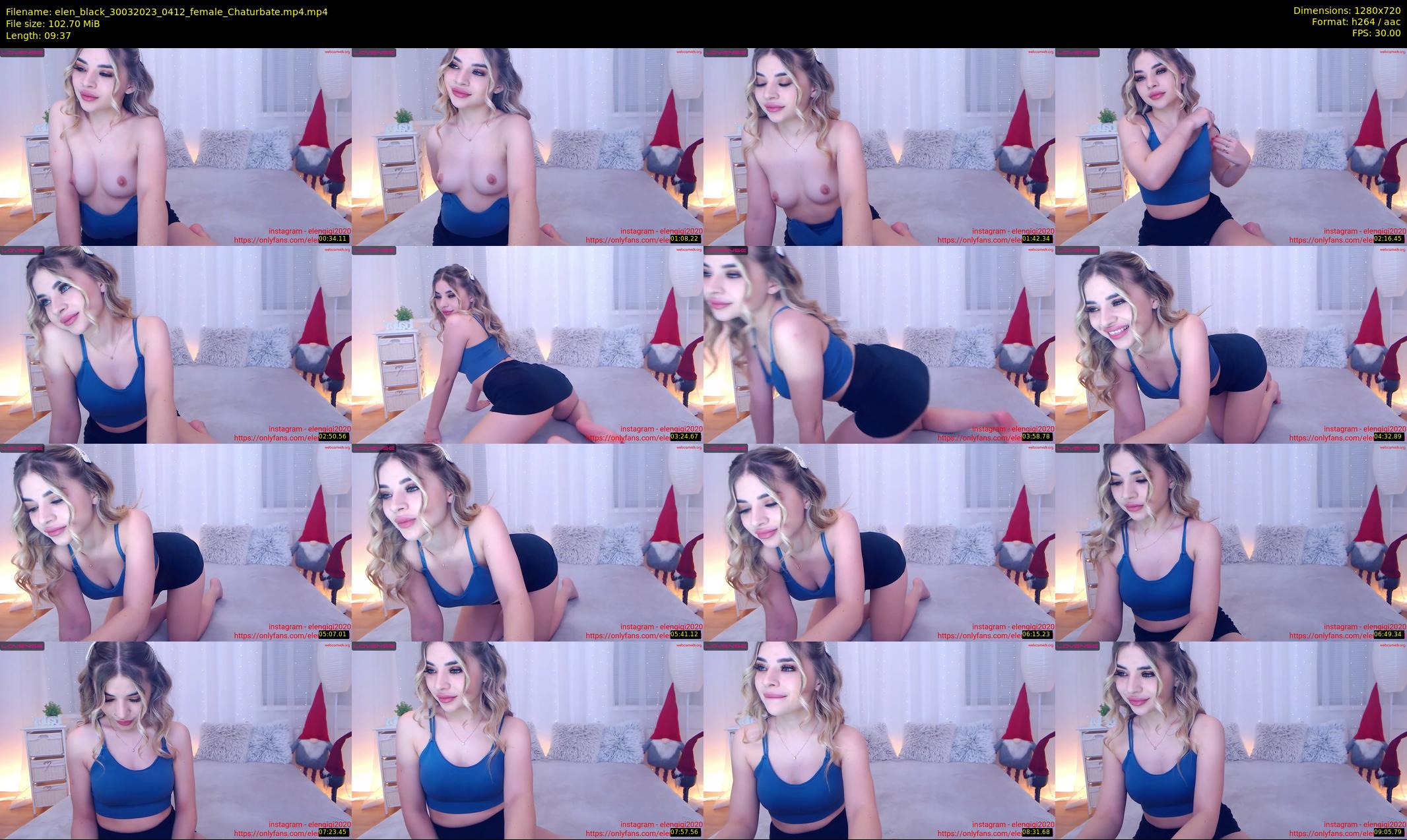 elen_black — 10 minute Chaturbate female cam show recording, 720p, Mar 30, 2023