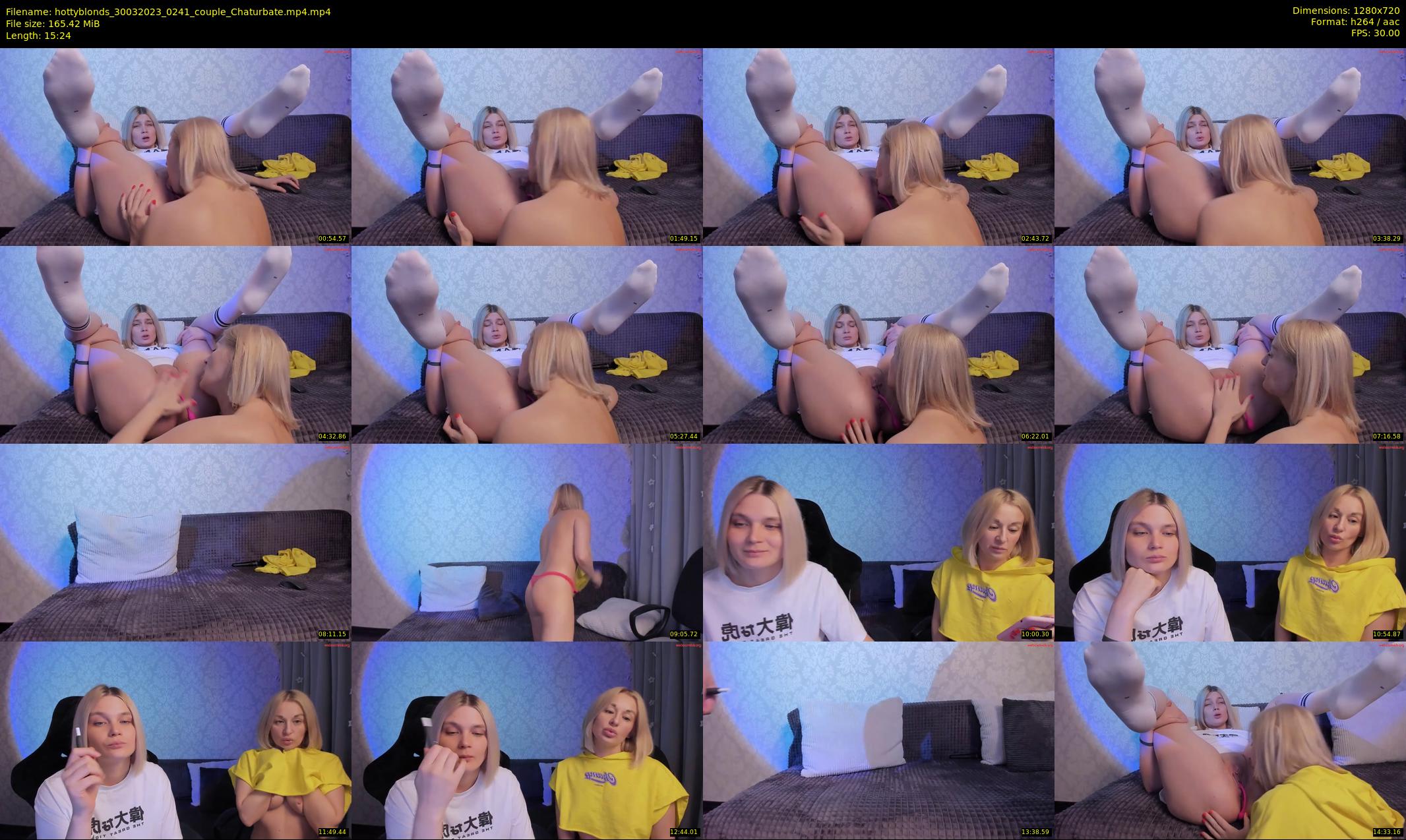 hottyblonds — 16 minute Chaturbate couple cam show recording, 720p, Mar 30, 2023