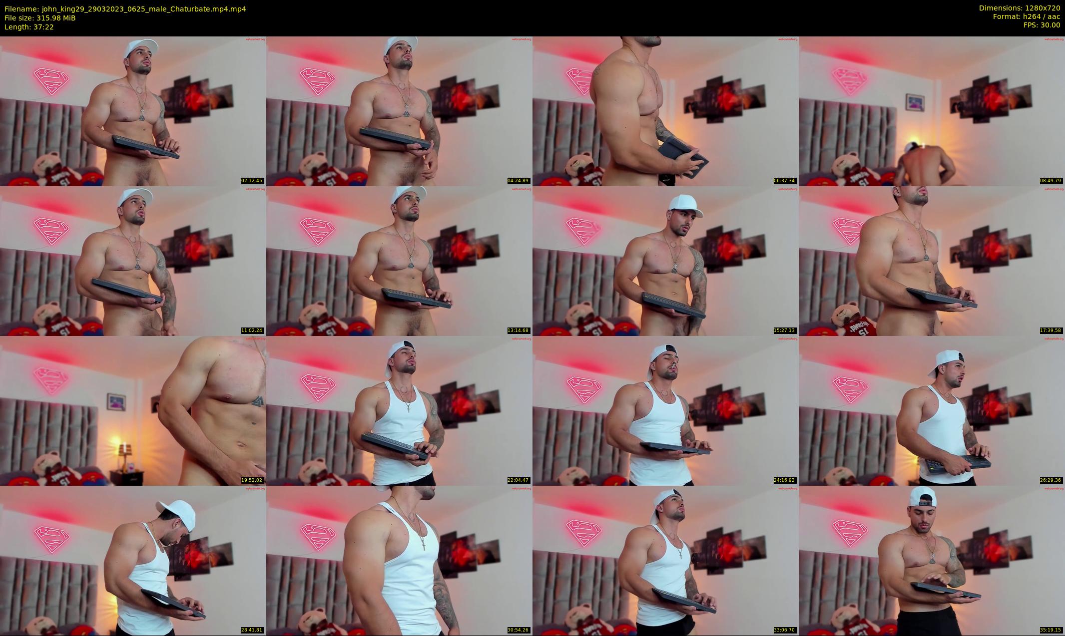 john_king29 — 38 minute Chaturbate male cam show recording, 720p, Mar 29, 2023