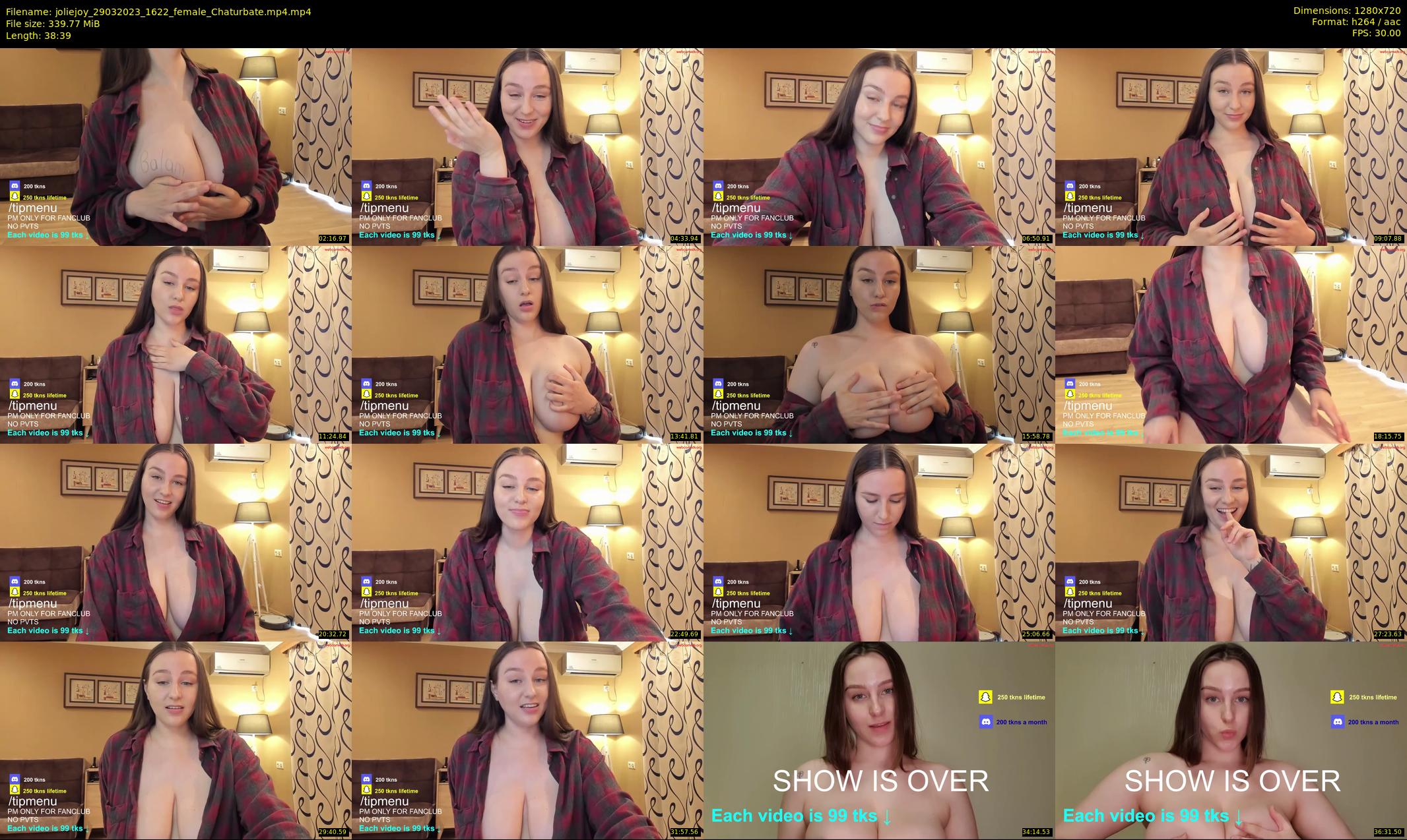 joliejoy — 39 minute Chaturbate female cam show recording, 720p, Mar 29, 2023