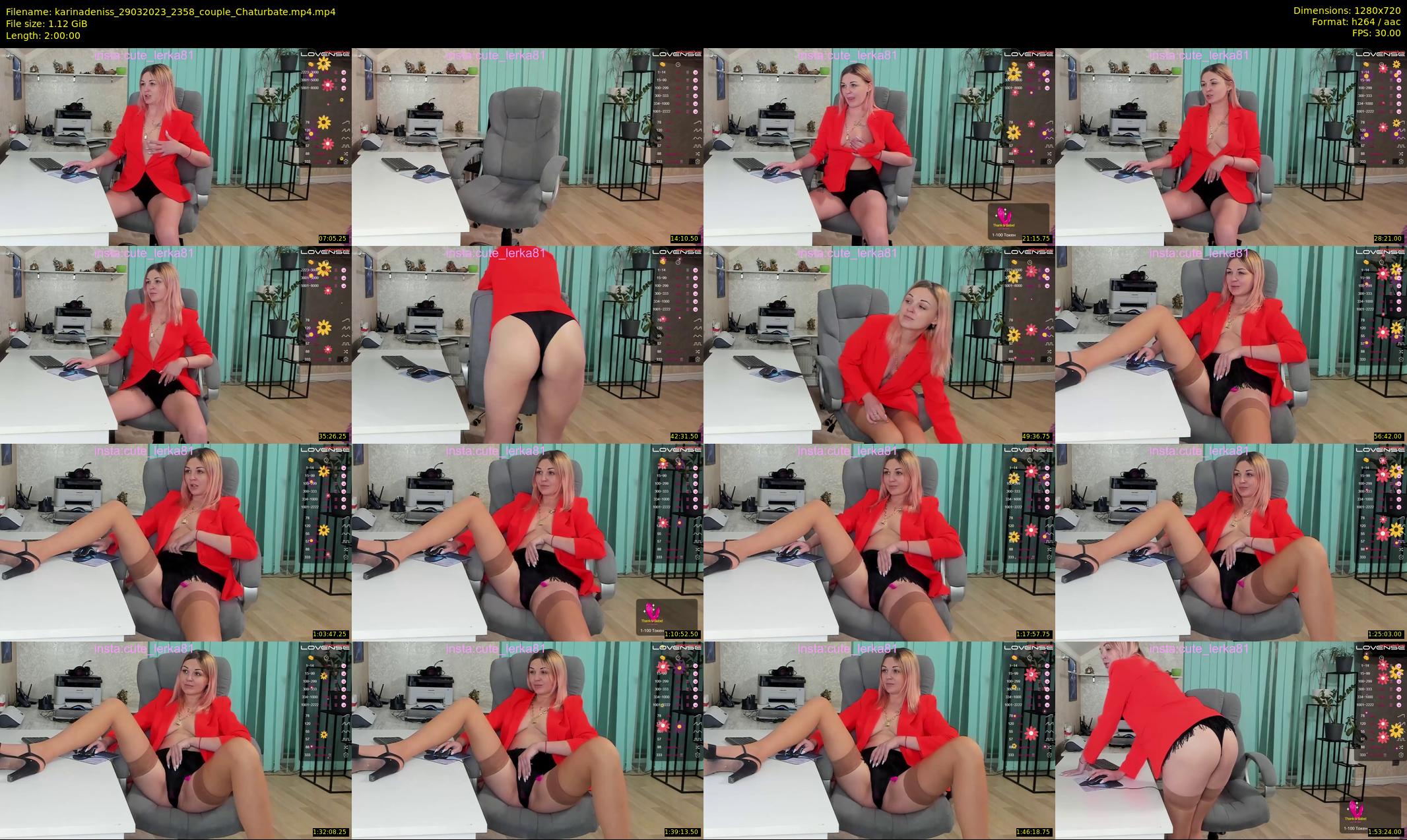 karinadeniss — 120 minute Chaturbate couple cam show recording, 720p, Mar 29, 2023