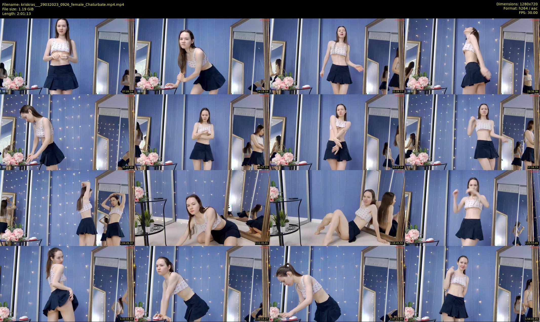 kriskras__ — 122 minute Chaturbate female cam show recording, 720p, Mar 29, 2023