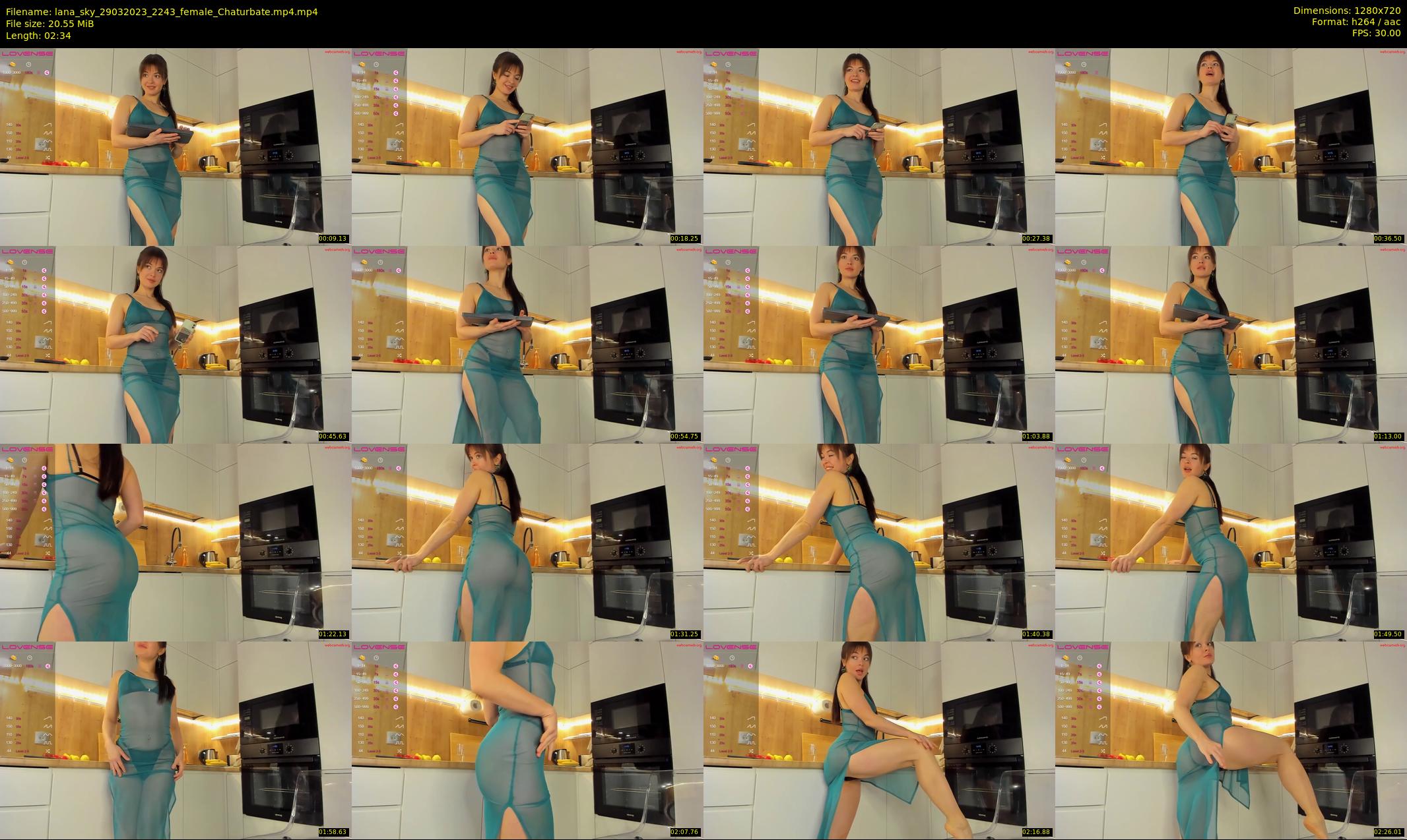 lana_sky — 3 minute Chaturbate female cam show recording, 720p, Mar 29, 2023