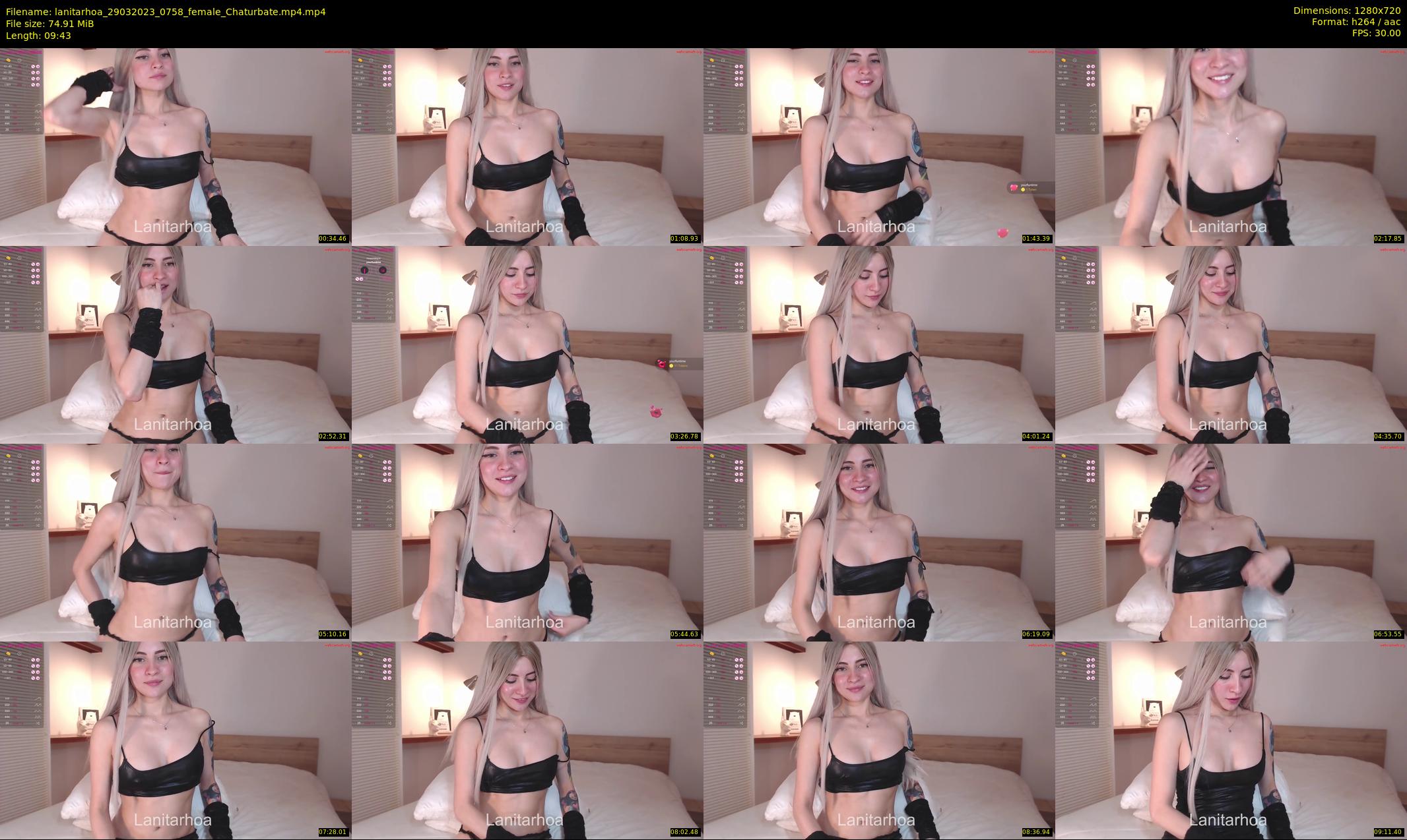 lanitarhoa — 10 minute Chaturbate female cam show recording, 720p, Mar 29, 2023