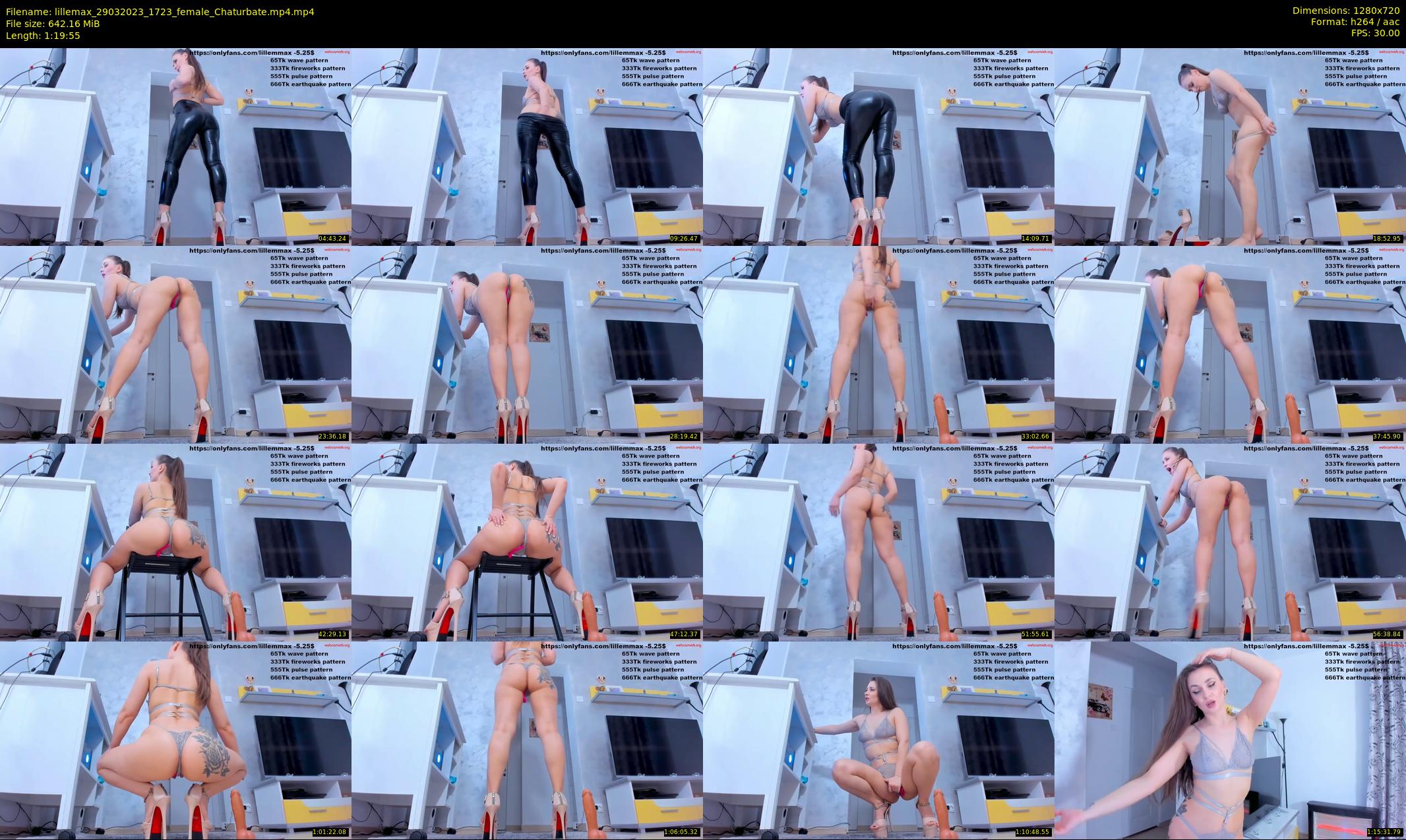 lillemax — 80 minute Chaturbate female cam show recording, 720p, Mar 29, 2023