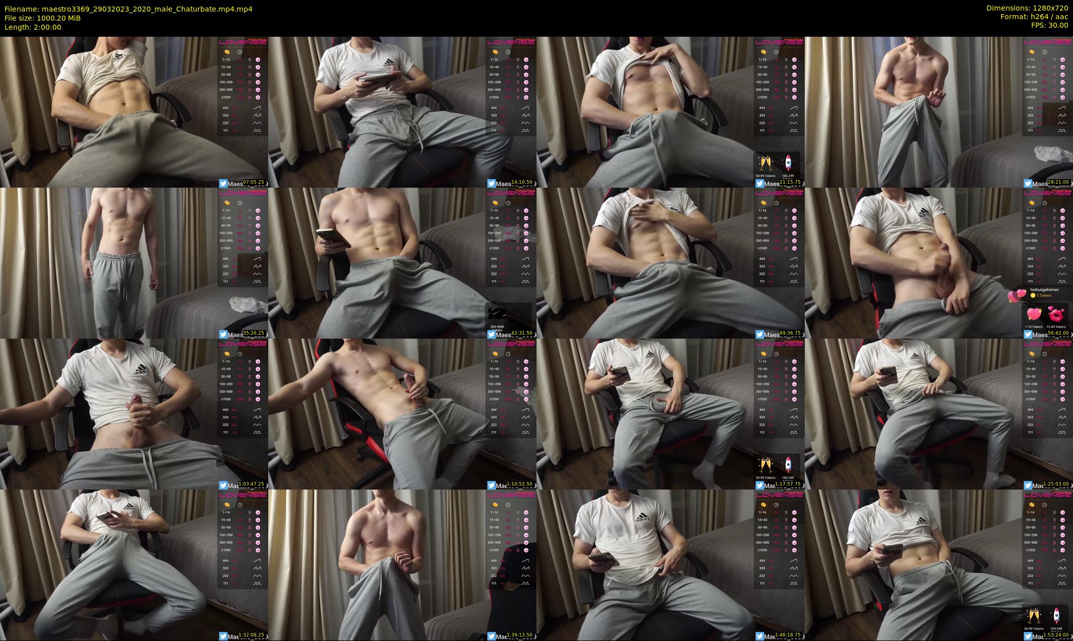 maestro3369 — 120 minute Chaturbate male cam show recording, 720p, Mar 29, 2023