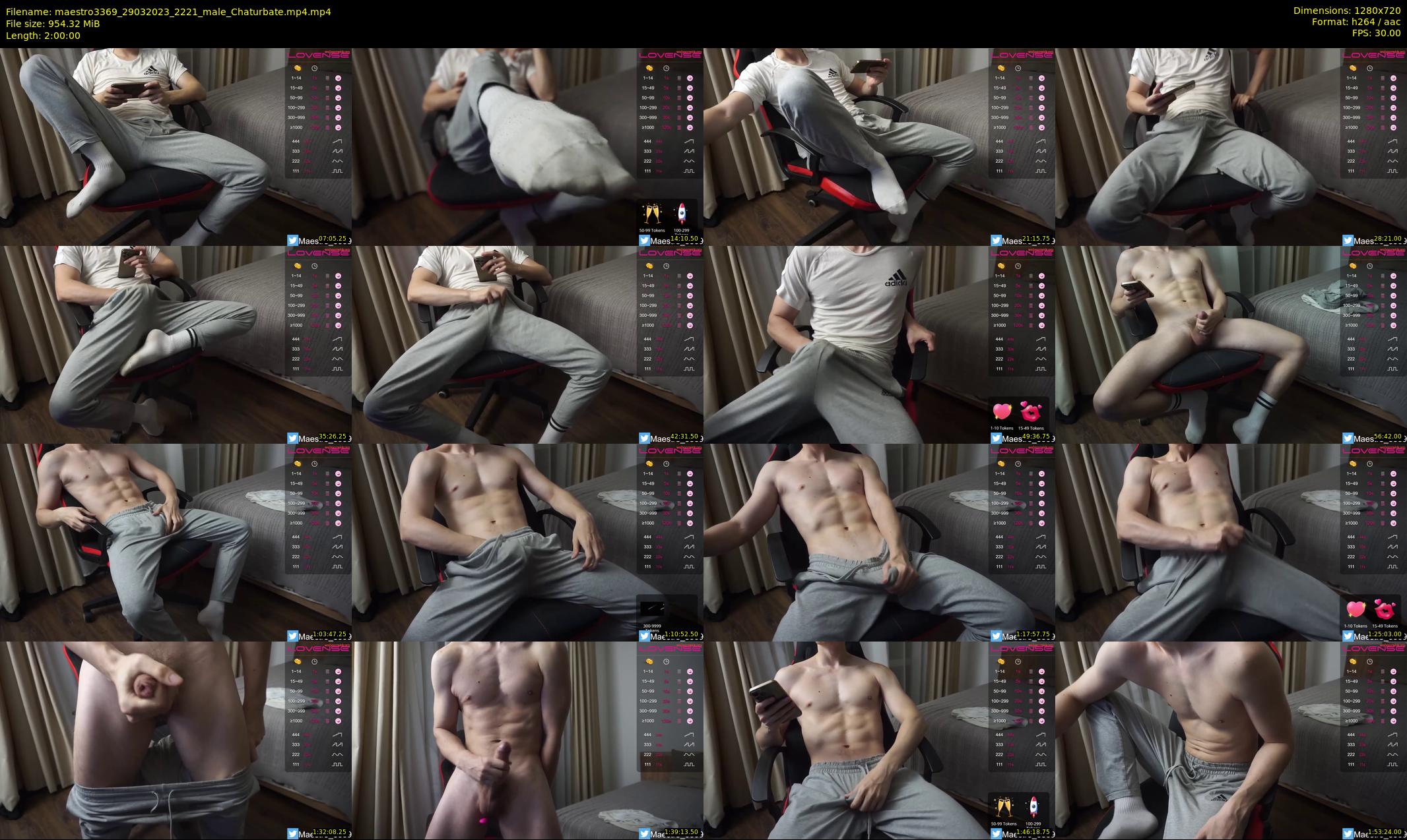maestro3369 — 120 minute Chaturbate male cam show recording, 720p, Mar 29, 2023