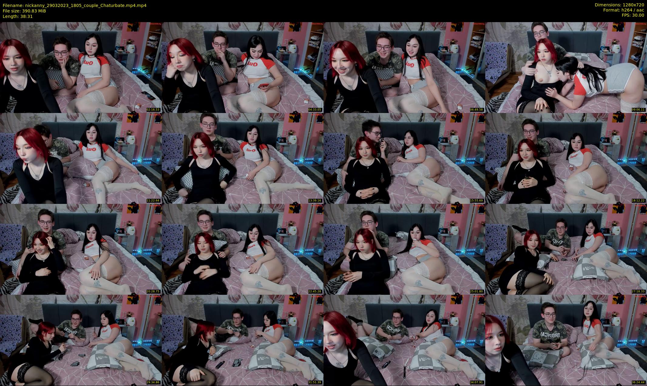 nickanny — 39 minute Chaturbate couple cam show recording, 720p, Mar 29, 2023