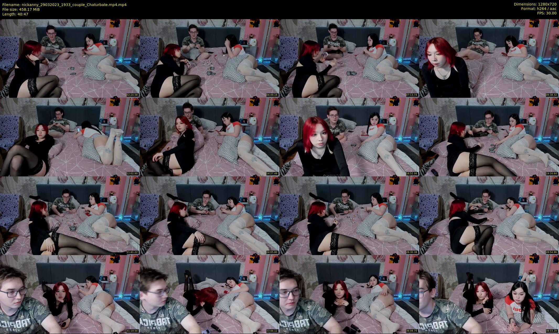 nickanny — 41 minute Chaturbate couple cam show recording, 720p, Mar 29, 2023
