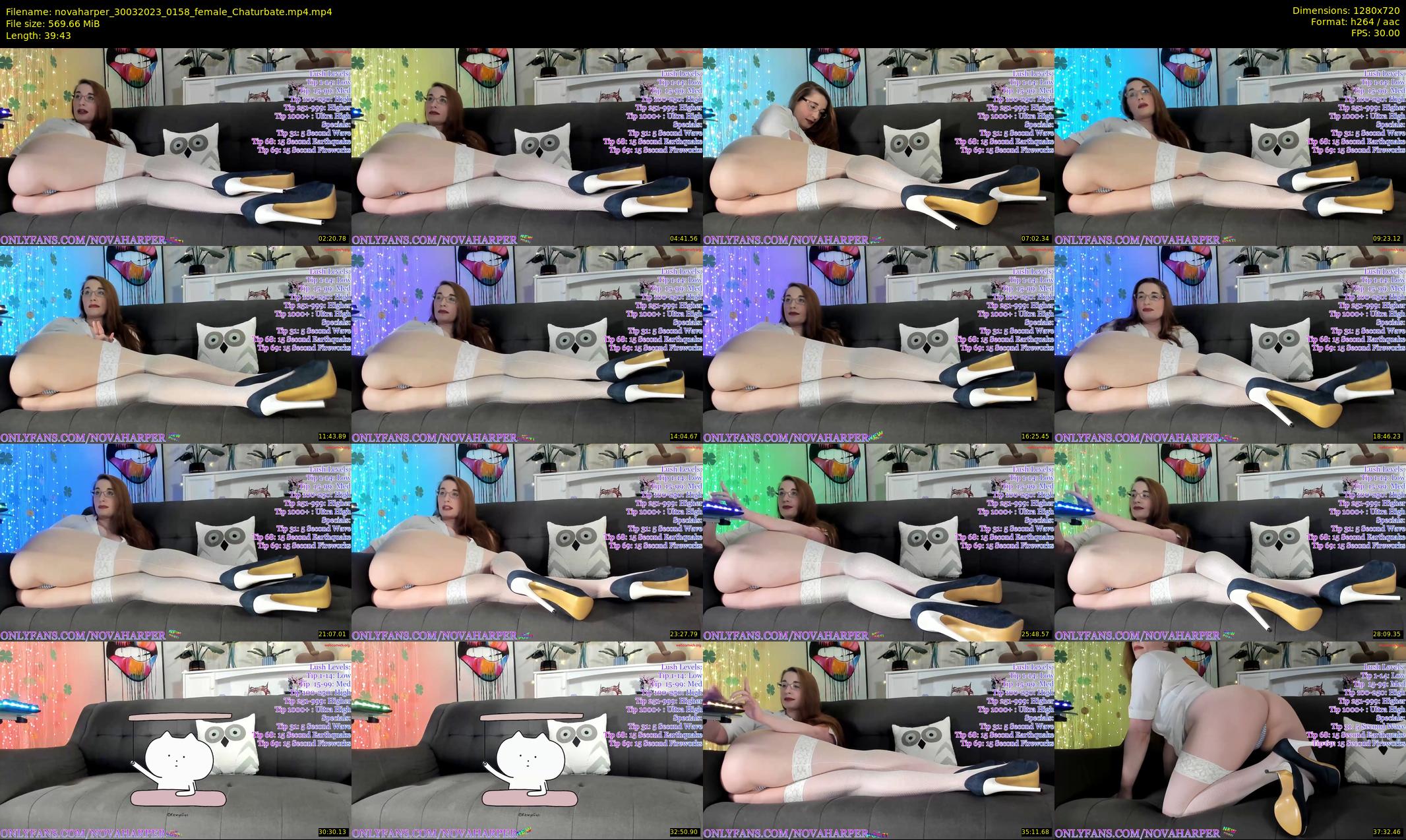 novaharper — 40 minute Chaturbate female cam show recording, 720p, Mar 30, 2023