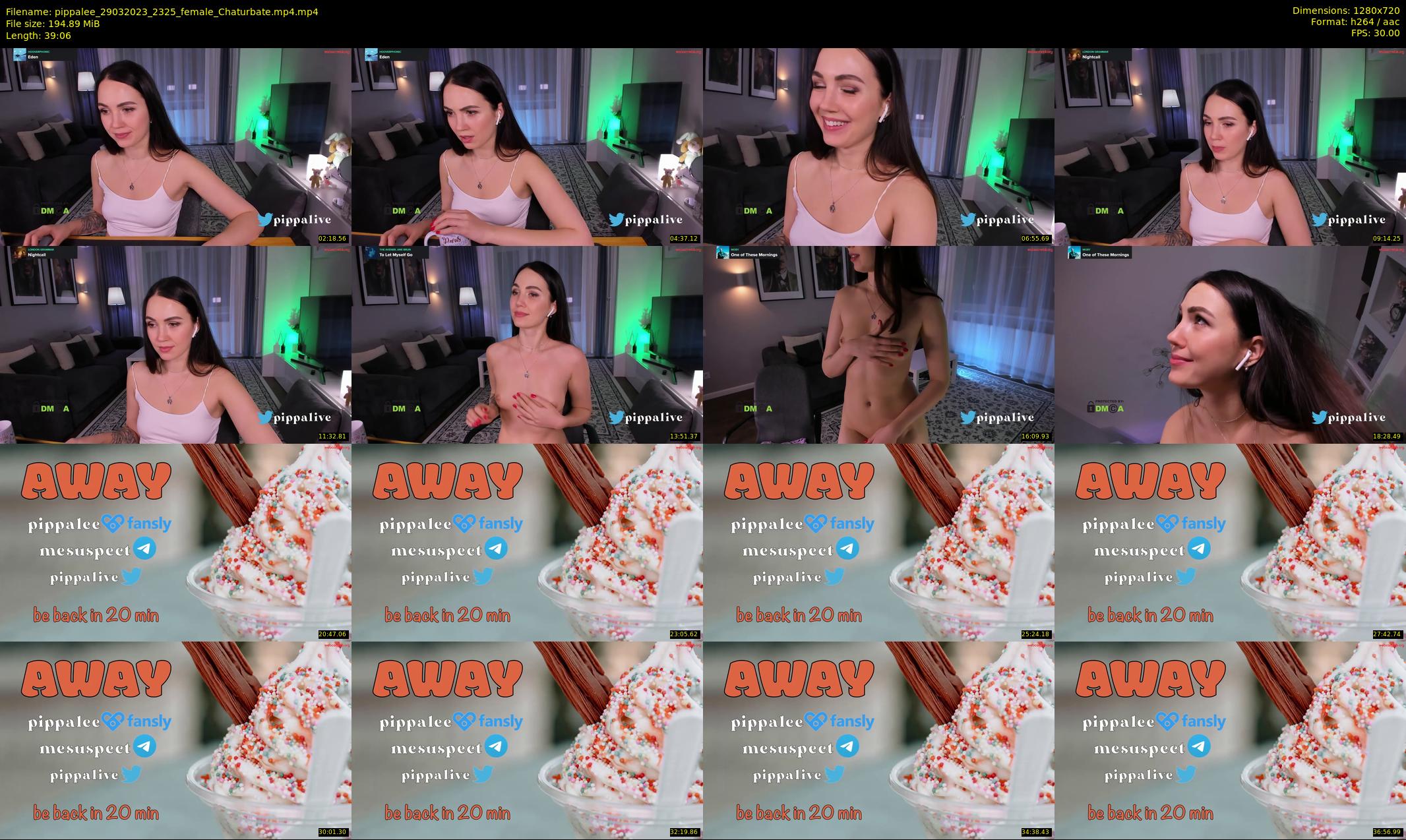 pippalee — 40 minute Chaturbate female cam show recording, 720p, Mar 29, 2023