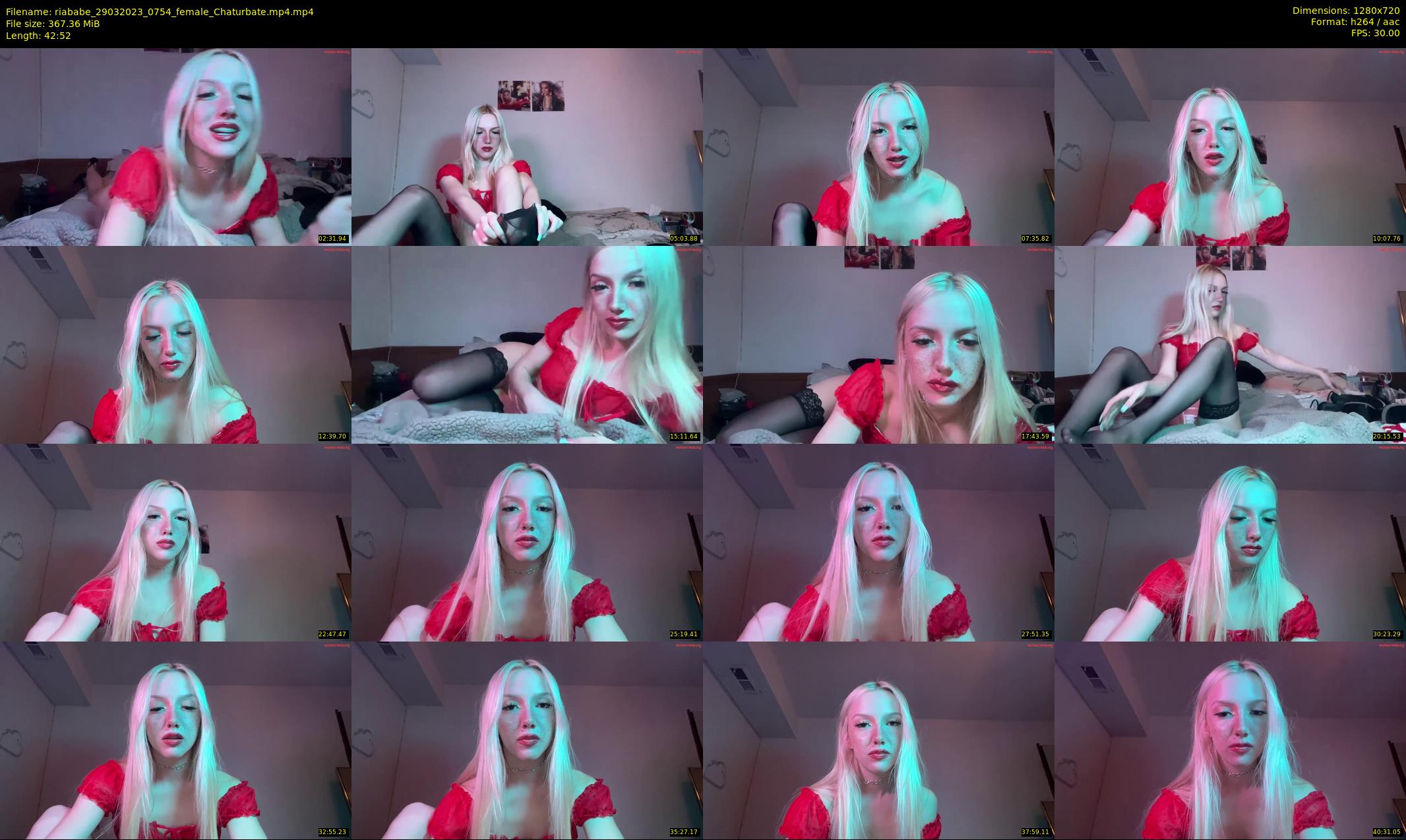 riababe — 43 minute Chaturbate female cam show recording, 720p, Mar 29, 2023