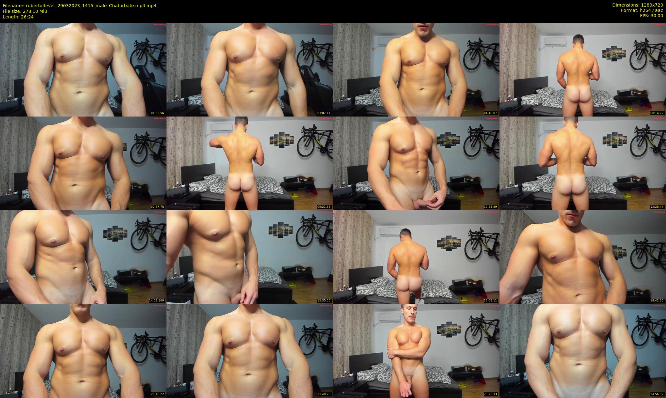 roberto4ever — 27 minute Chaturbate male cam show recording, 720p, Mar 29, 2023