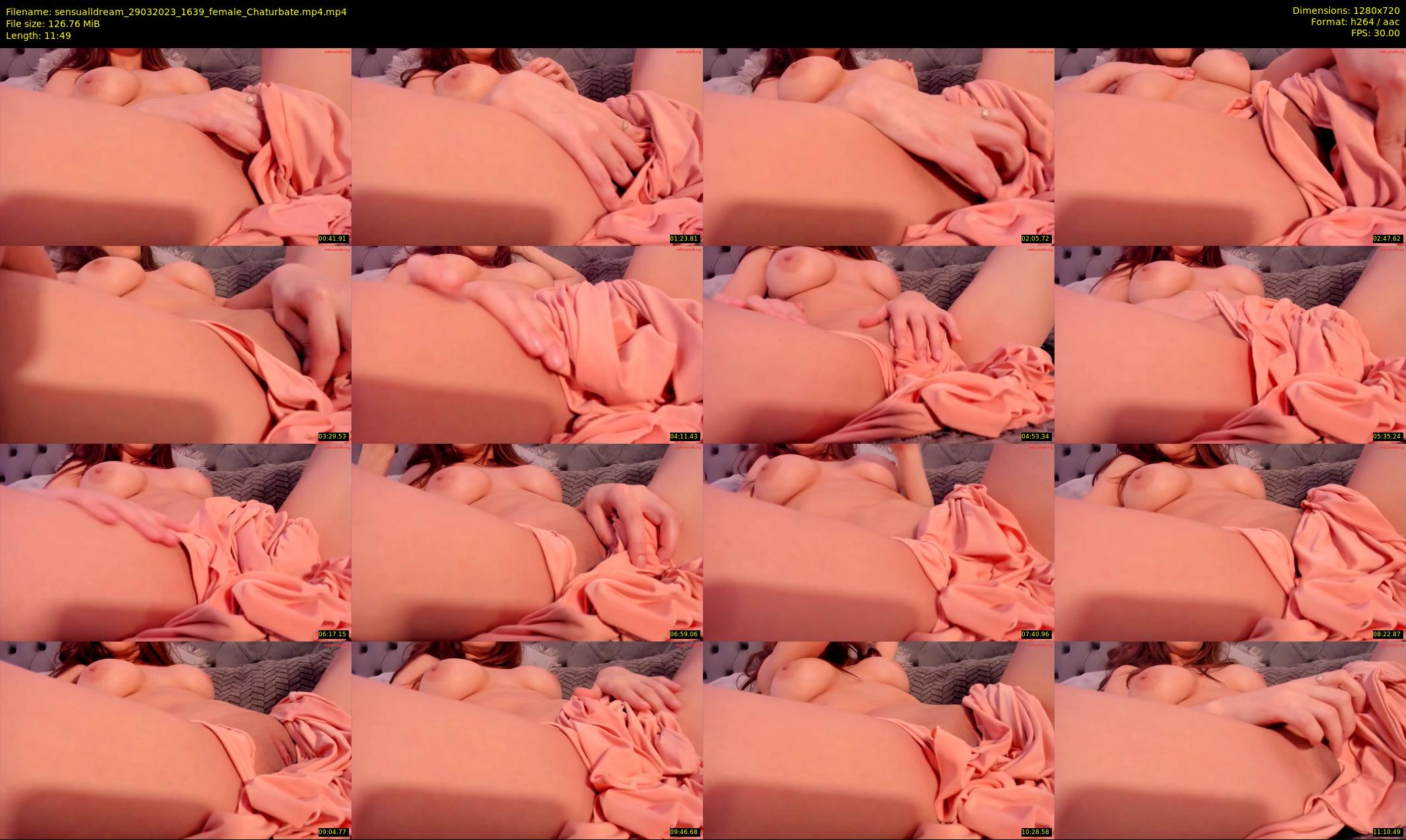sensualldream — 12 minute Chaturbate female cam show recording, 720p, Mar 29, 2023