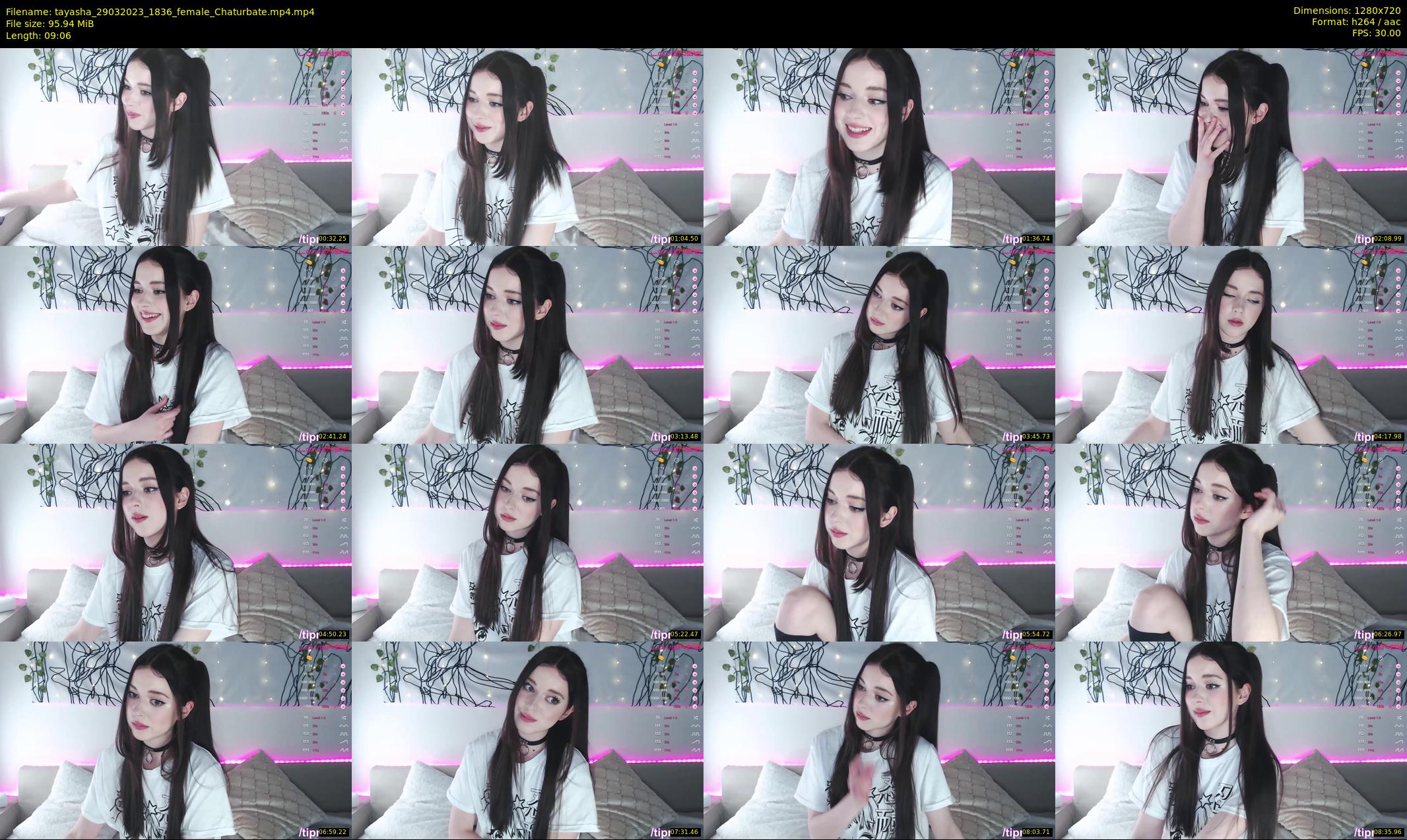 tayasha — 10 minute Chaturbate female cam show recording, 720p, Mar 29, 2023