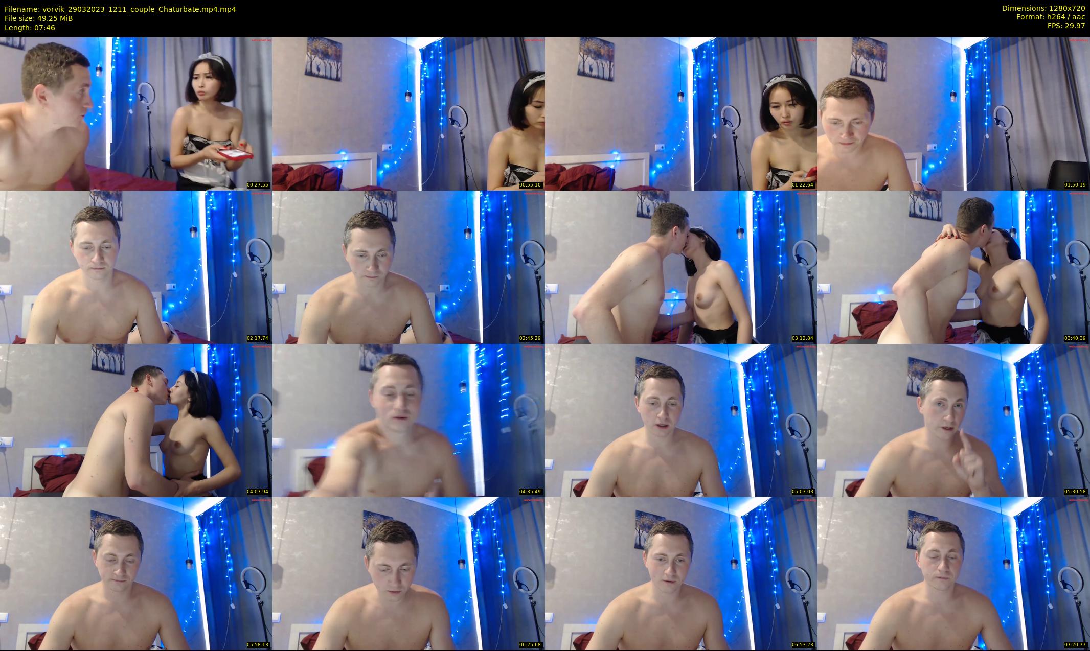 vorvik — 8 minute Chaturbate couple cam show recording, 720p, Mar 29, 2023