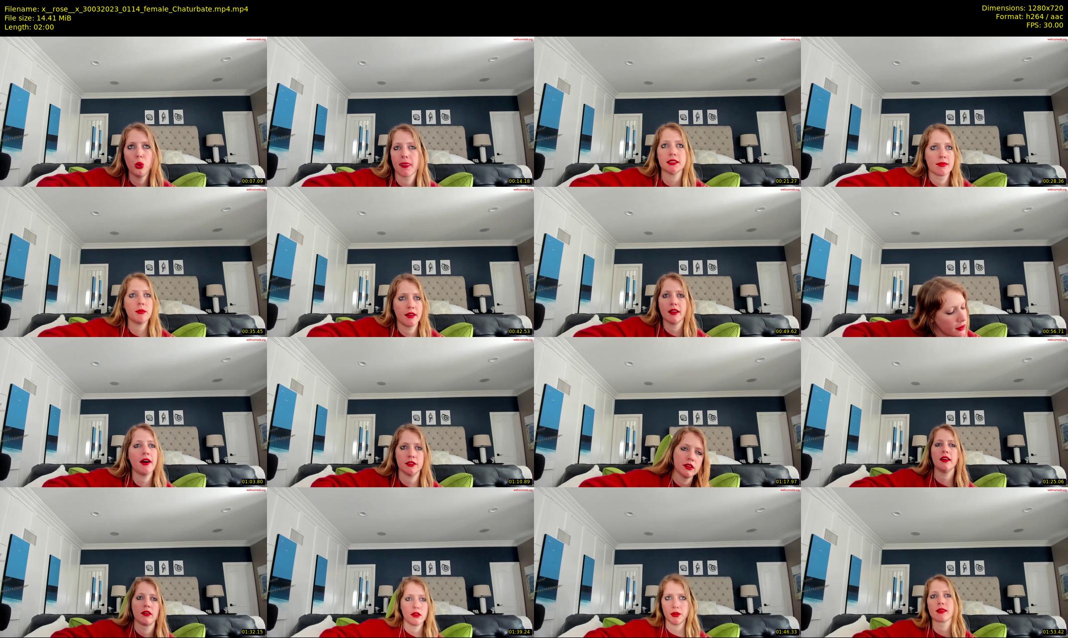 x__rose__x — 2 minute Chaturbate female cam show recording, 720p, Mar 30, 2023