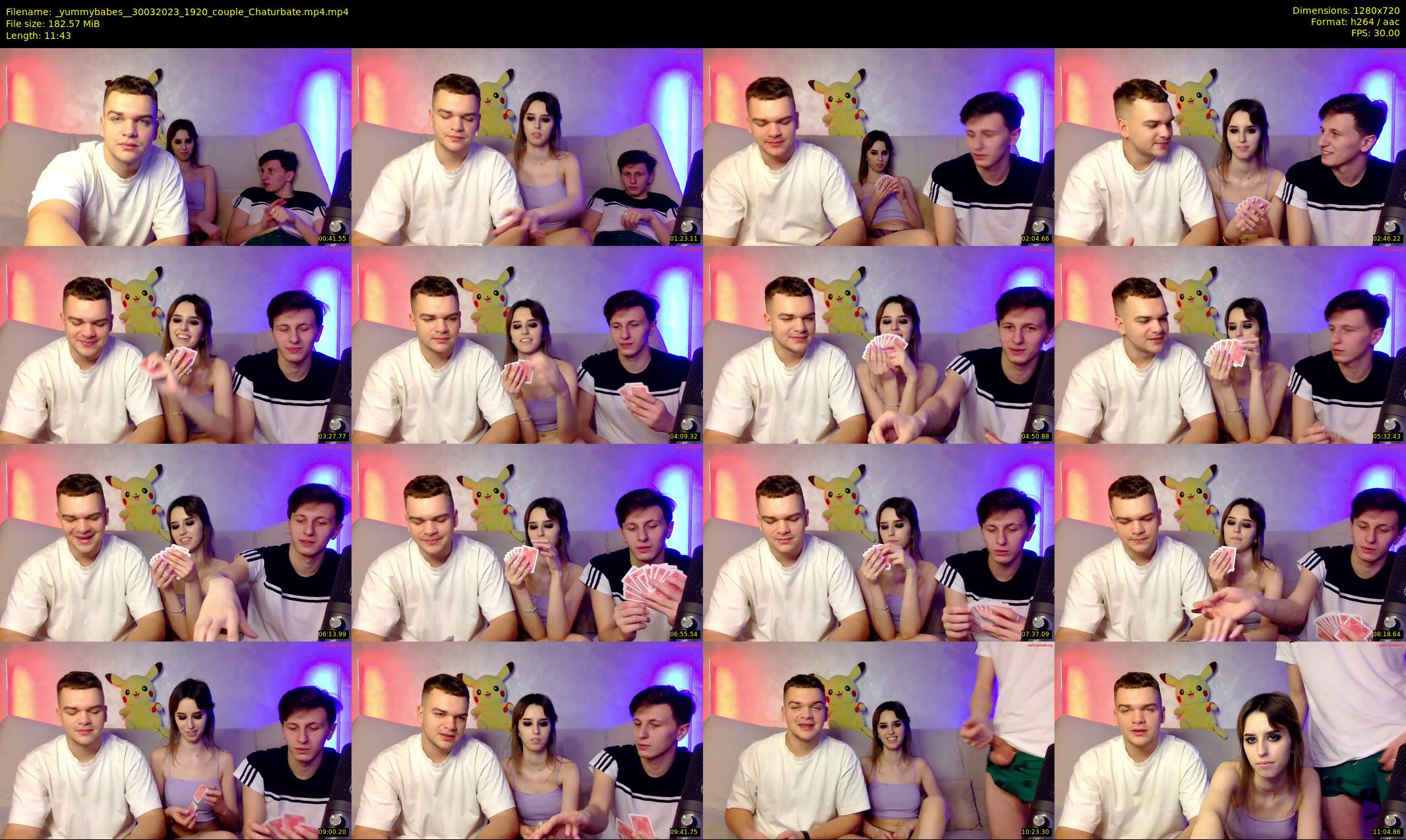 _yummybabes_ — 12 minute Chaturbate couple cam show recording, 720p, Mar 30, 2023