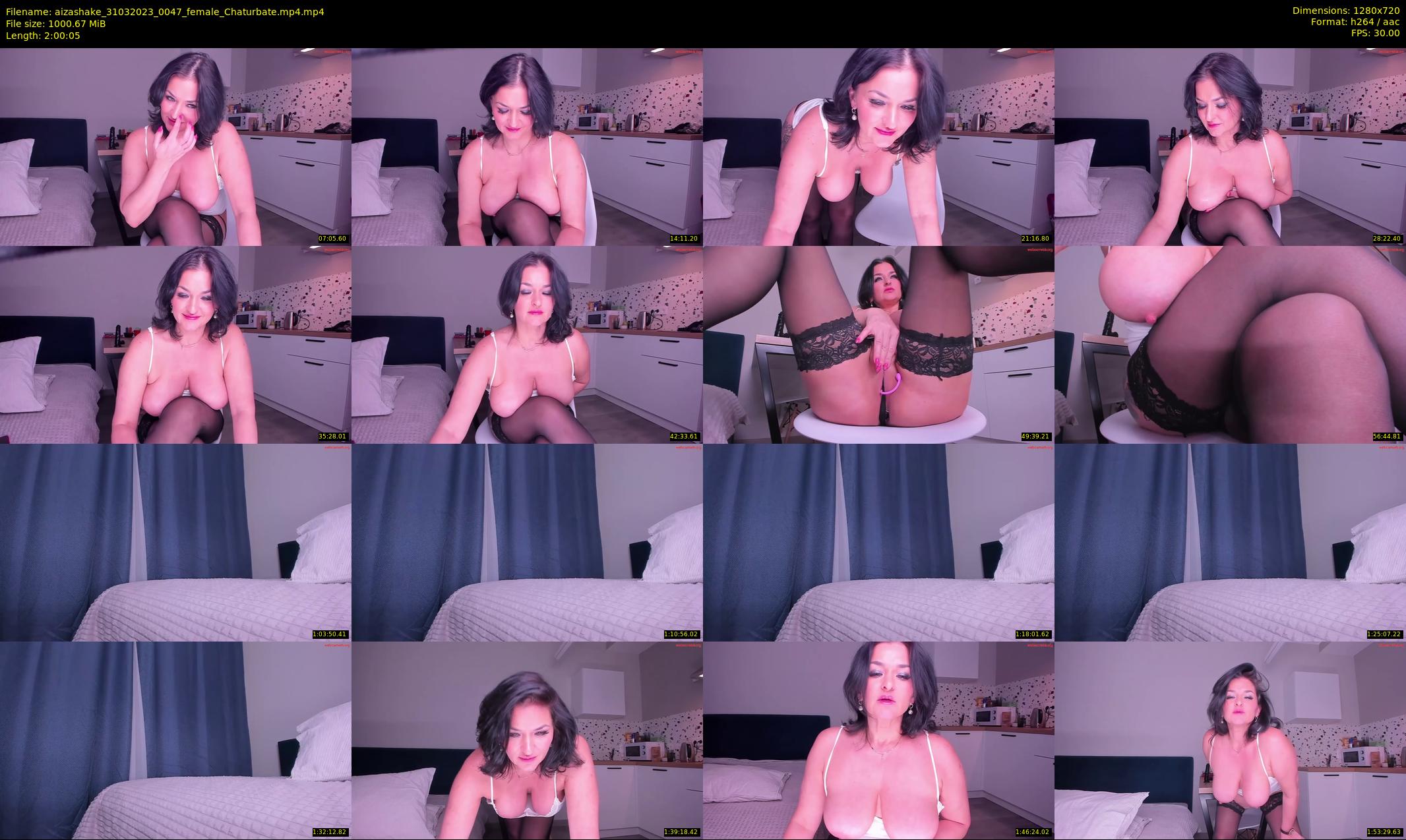 aizashake — 121 minute Chaturbate female cam show recording, 720p, Mar 31, 2023