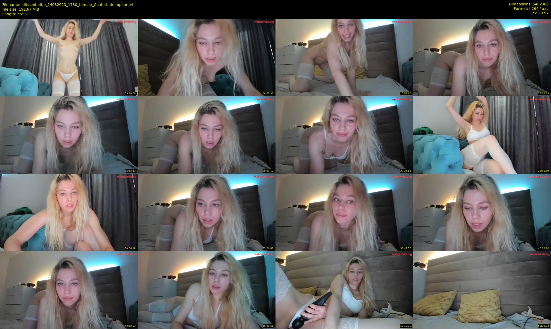 allissonhotbb — 57 minute Chaturbate female cam show recording, 360p, Mar 24, 2023