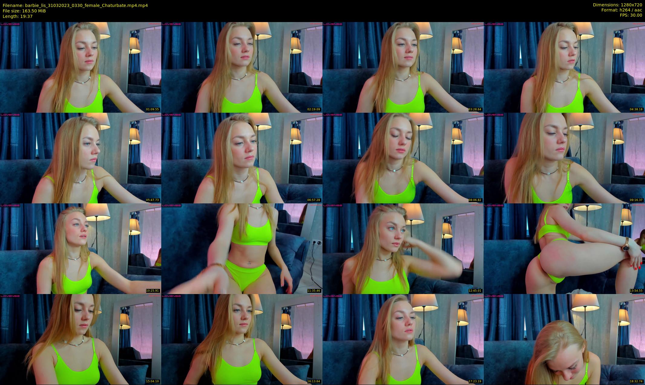 barbie_lis — 20 minute Chaturbate female cam show recording, 720p, Mar 31, 2023