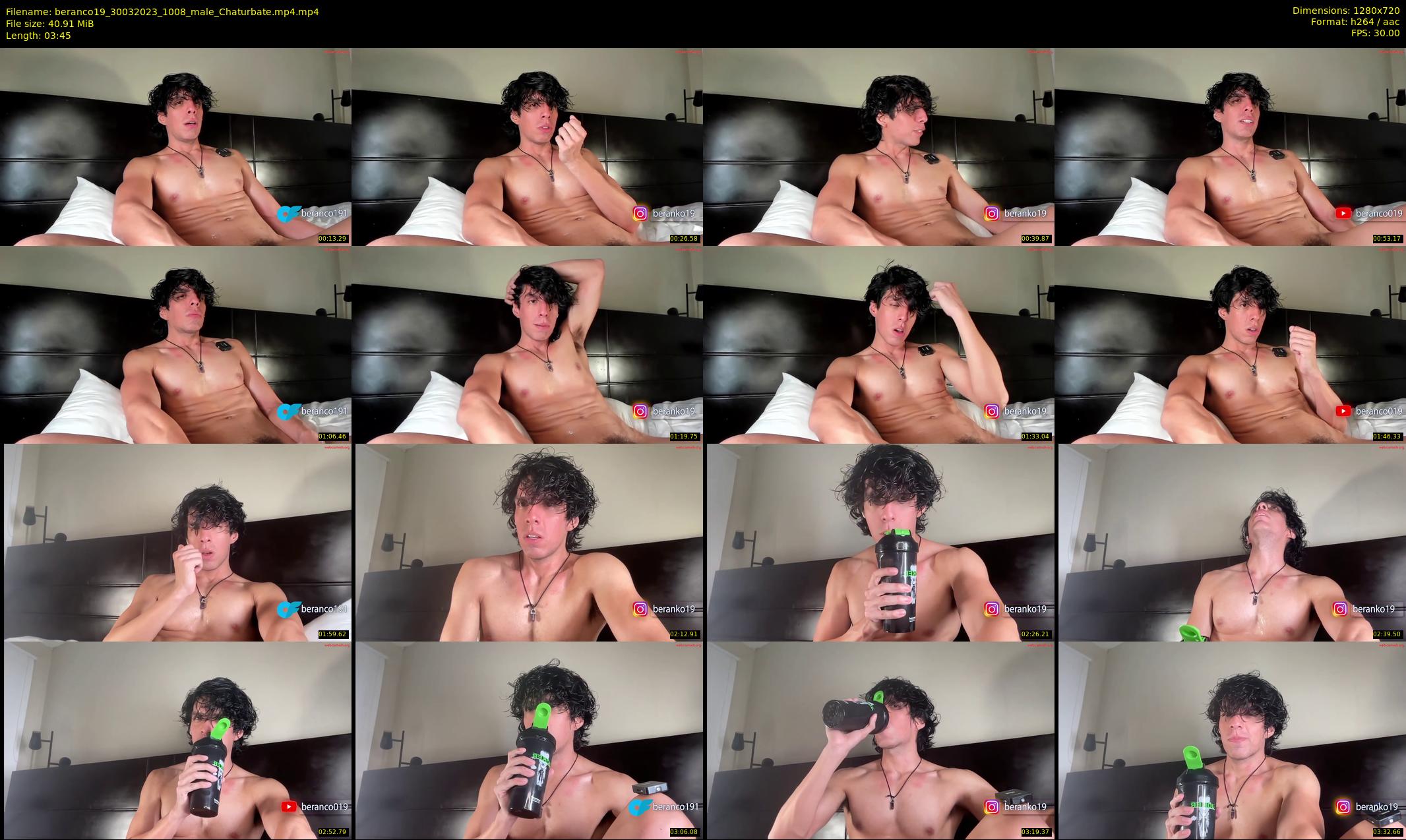 beranco19 — 4 minute Chaturbate male cam show recording, 720p, Mar 30, 2023