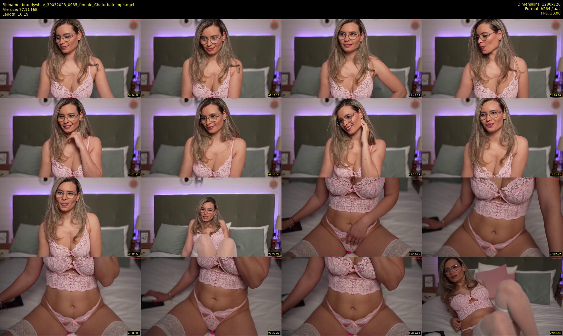 brandywhite — 11 minute Chaturbate female cam show recording, 720p, Mar 30, 2023