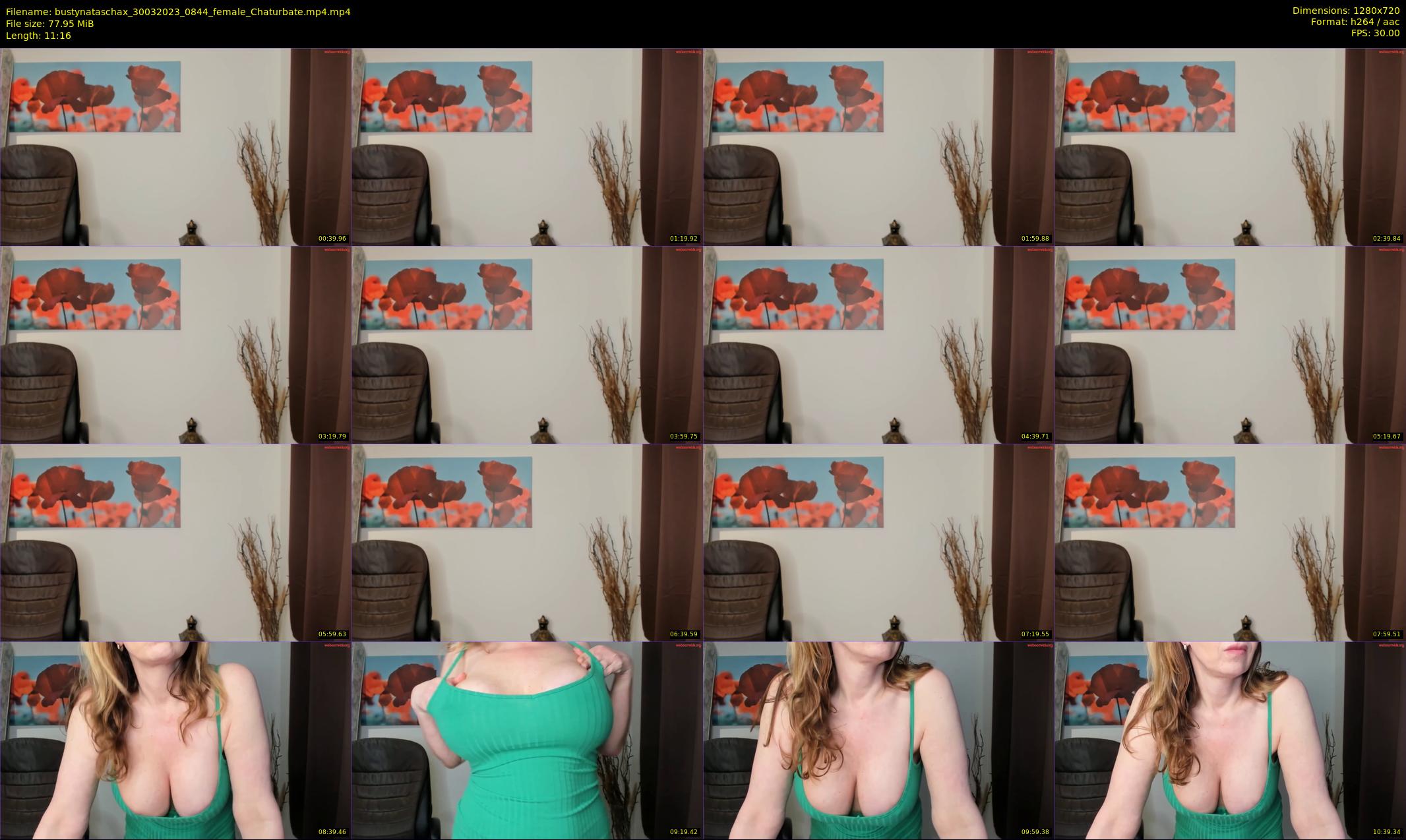 bustynataschax — 12 minute Chaturbate female cam show recording, 720p, Mar 30, 2023