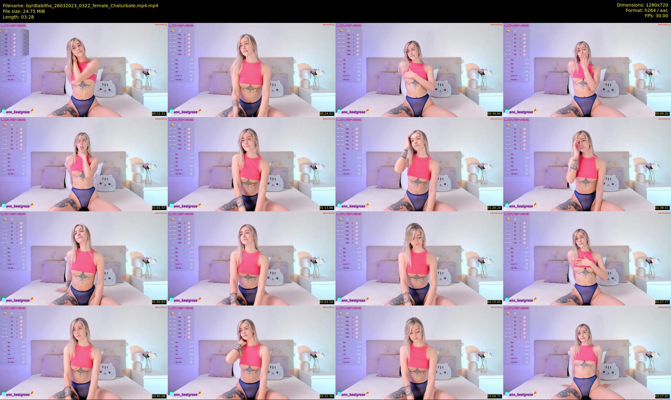 byrdtabitha — 4 minute Chaturbate female cam show recording, 720p, Mar 26, 2023