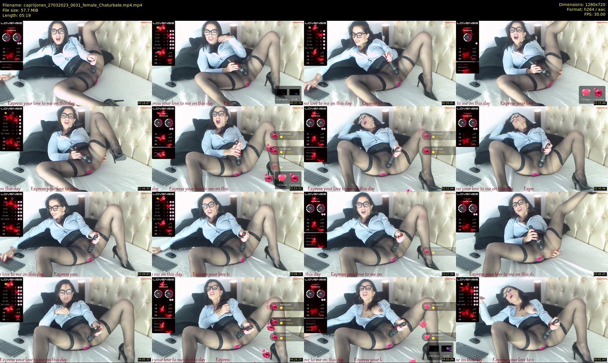 capriijones — 6 minute Chaturbate female cam show recording, 720p, Mar 27, 2023